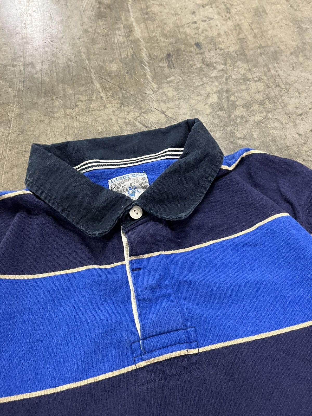 Lands' End × Vintage Vintage Rugby stripped lands end preppy streetwear hype Size US L / EU 52-54 / 3 - 4 Thumbnail