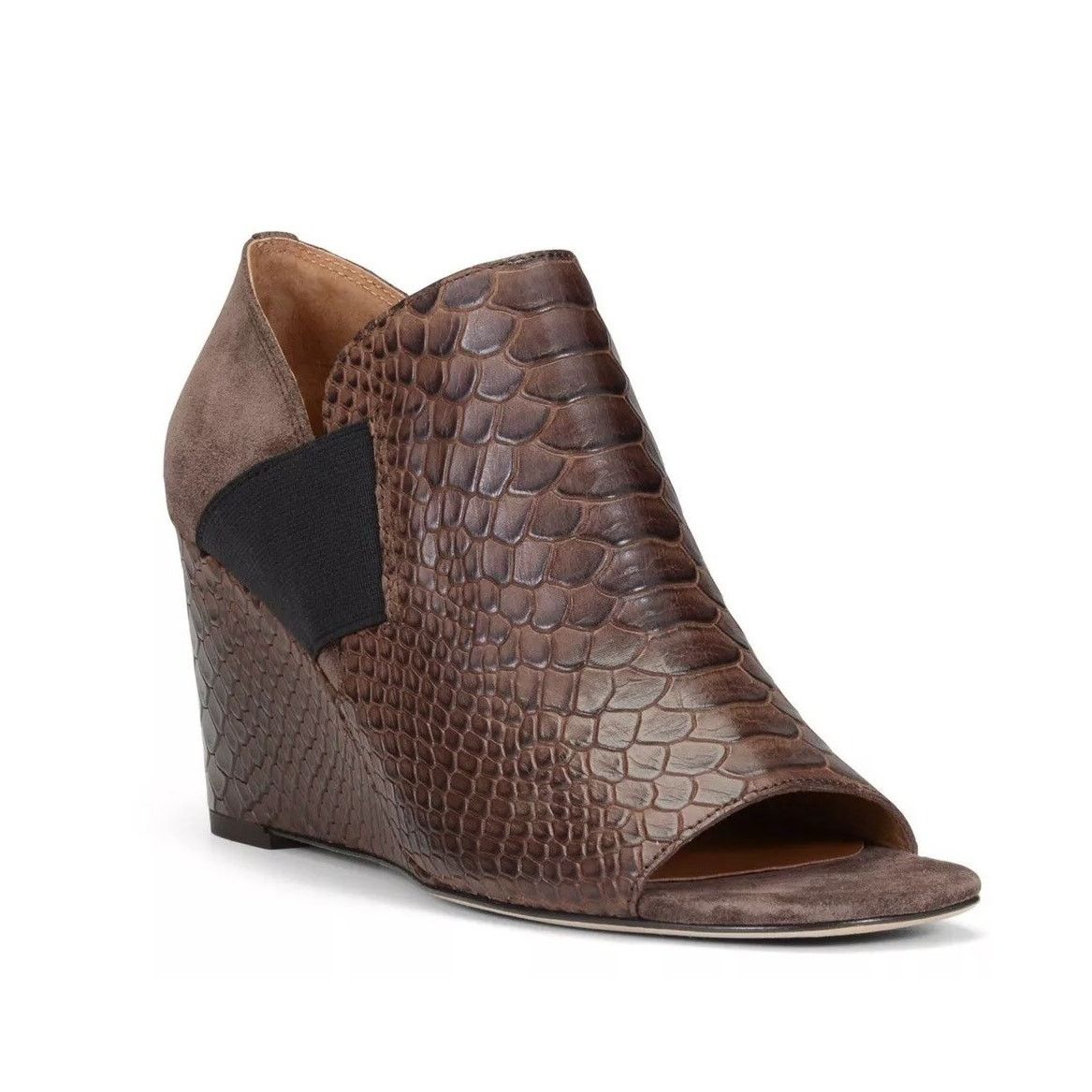 Donald Pliner Donald Pliner Lizzy Snake Embossed Leather Wedge Sandals Size US 8.5 / IT 38.5 - 1 Thumbnail