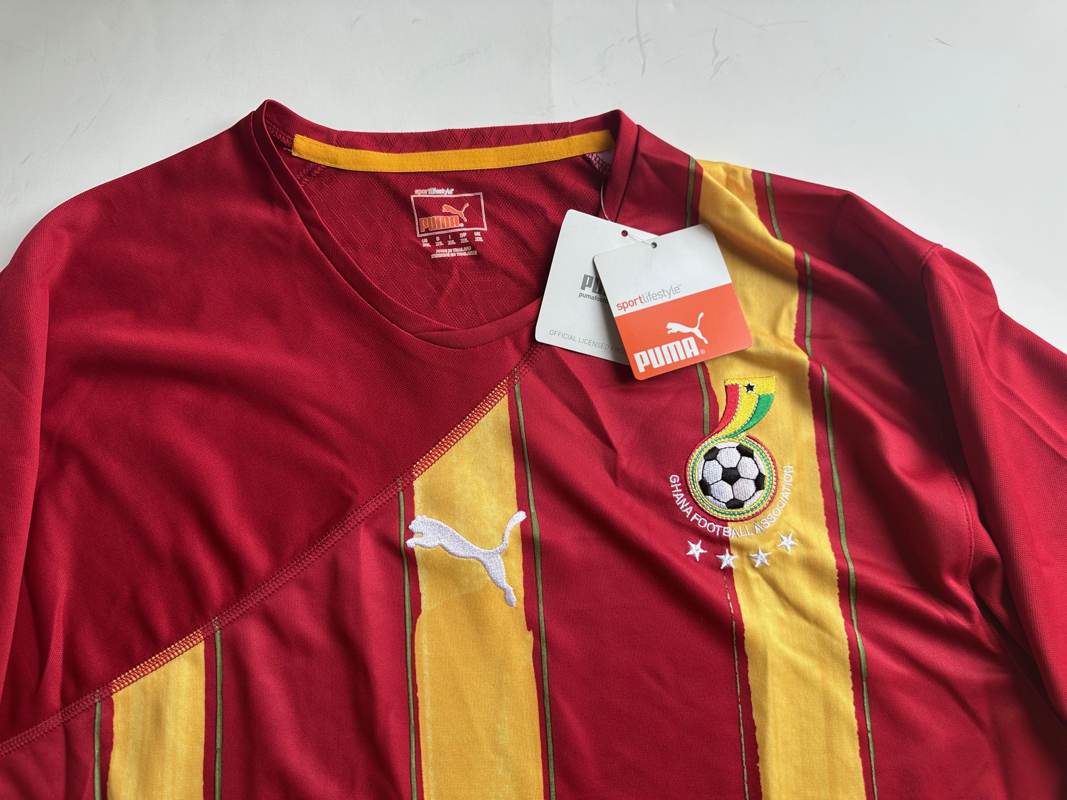 Puma Vintage Puma Ghana Jersey (2010/11) - Red/Gold - XXL (NWT) Size US XXL / EU 58 / 5 - 4 Thumbnail