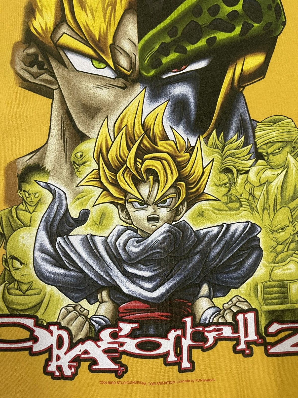 Anime Vintage 2000 Dragon Ball Z Overprint Gohan Character Size US XL / EU 56 / 4 - 4 Thumbnail