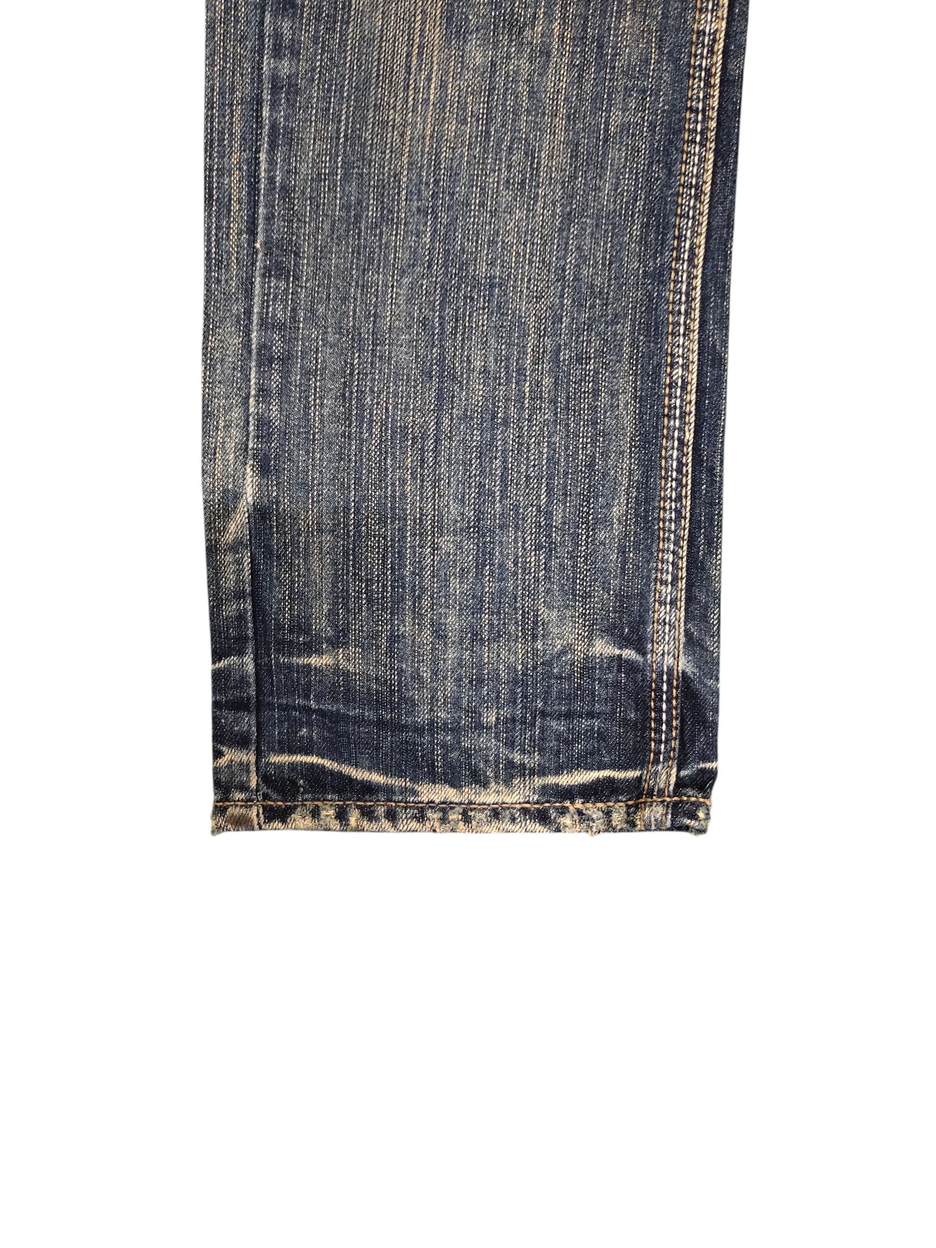Self Edge Difference Rupert Japan Clawmark Distress Faded Denim Jeans Size US 30 / EU 46 - 6 Thumbnail