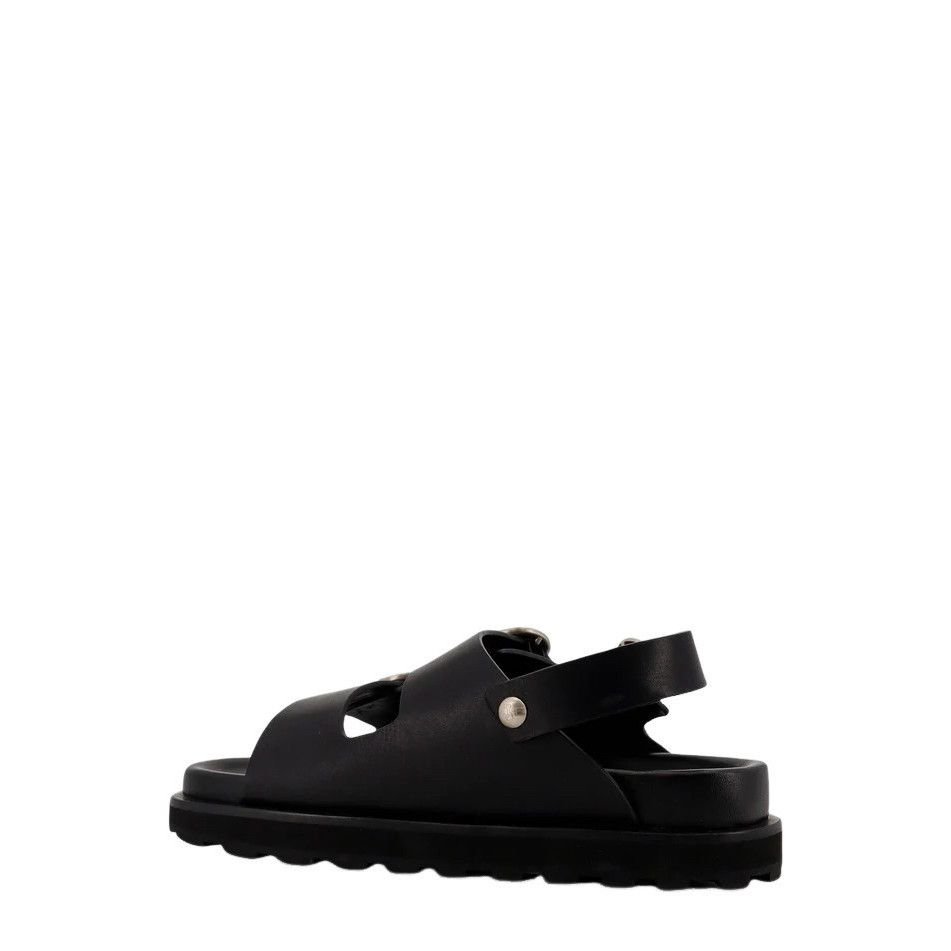 Jil Sander JIL SANDER Black Leather Sandals New & Authentic (Men's size Size US 11 / EU 44 - 3 Thumbnail