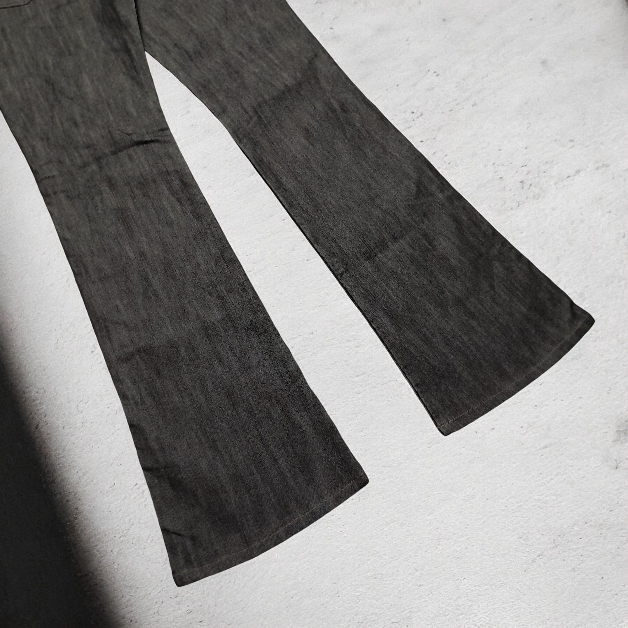 Japanese Brand × Tornado Mart Brappers Dark Grey Flare Denim Size US 30 / EU 46 - 6 Thumbnail