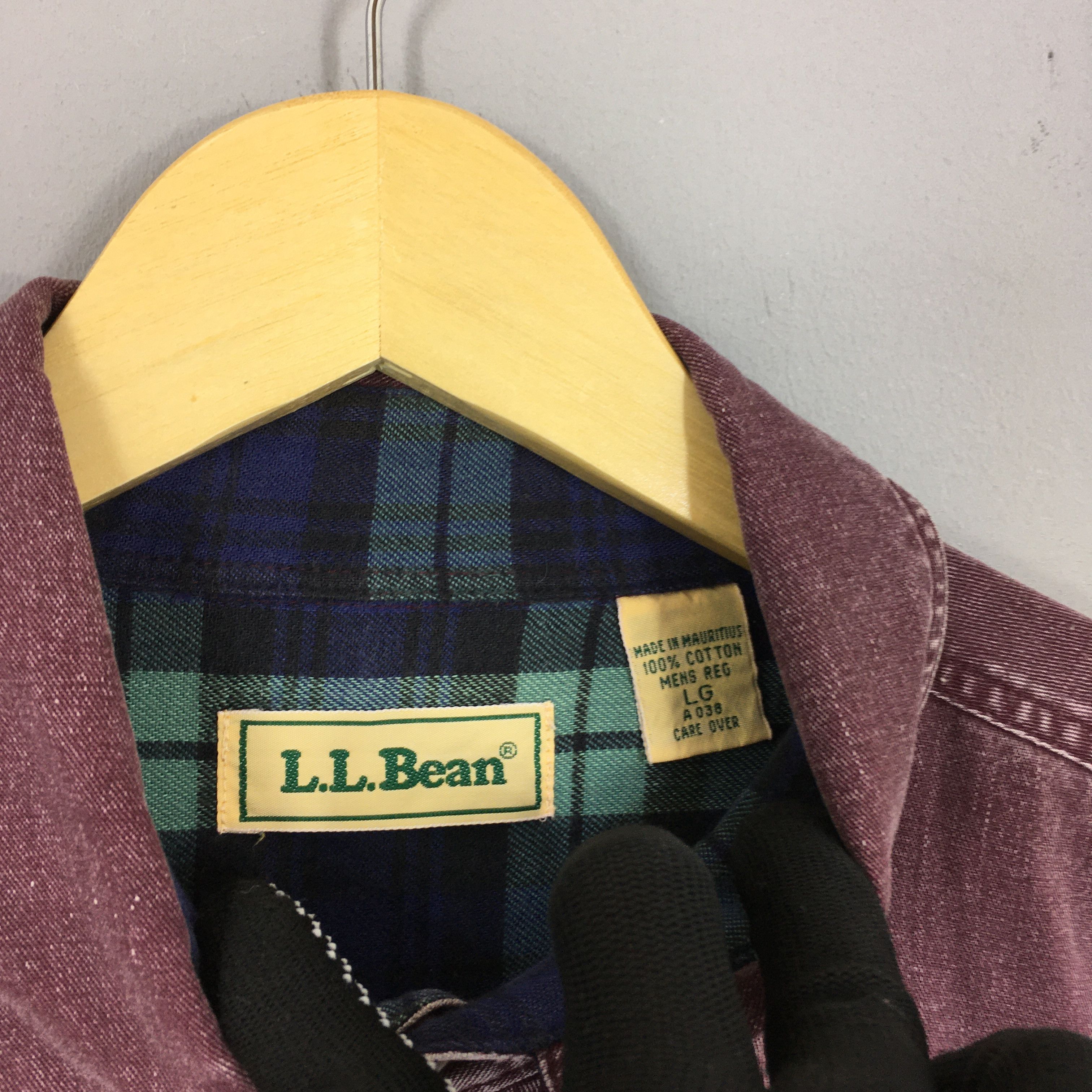 L.L. Bean Vintage LL Bean Flannel Lined Canvas Work Chore Shirt Large Size US L / EU 52-54 / 3 - 5 Thumbnail