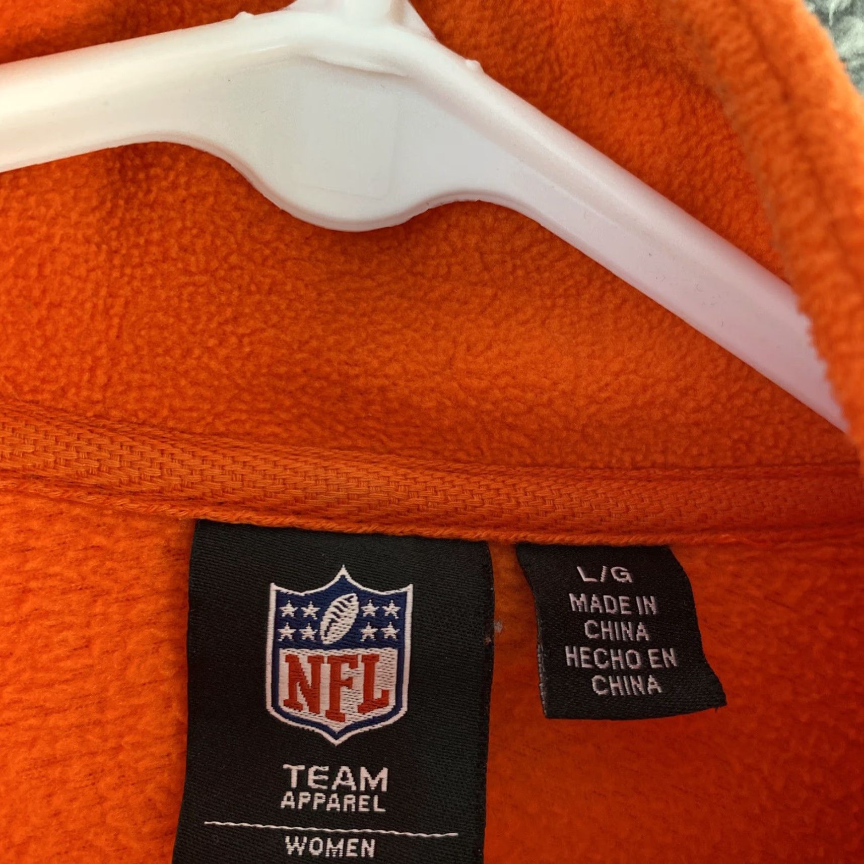 NFL Denver Broncos NFL For Her Large Zip Sweatshirt Fleece Jacket Women 49-13 / Colorblock Orange 100% Polyester Polyester Lining Brand NFL For Her Size L / US 10 / IT 46 - 4 Thumbnail