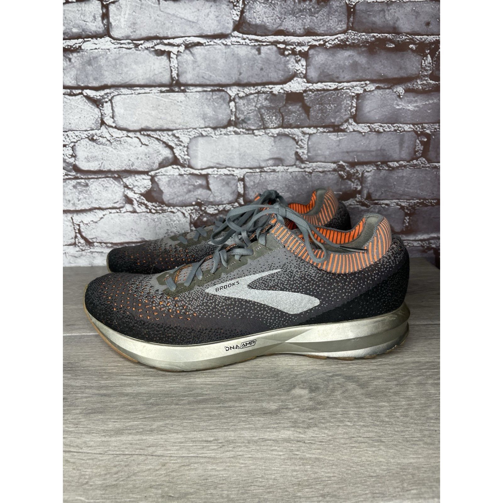 Brooks Brooks Levitate 2 1102901D026 Mens Size 11.5D Gray Orange At Size US 11.5 / EU 44-45 - 1 Thumbnail