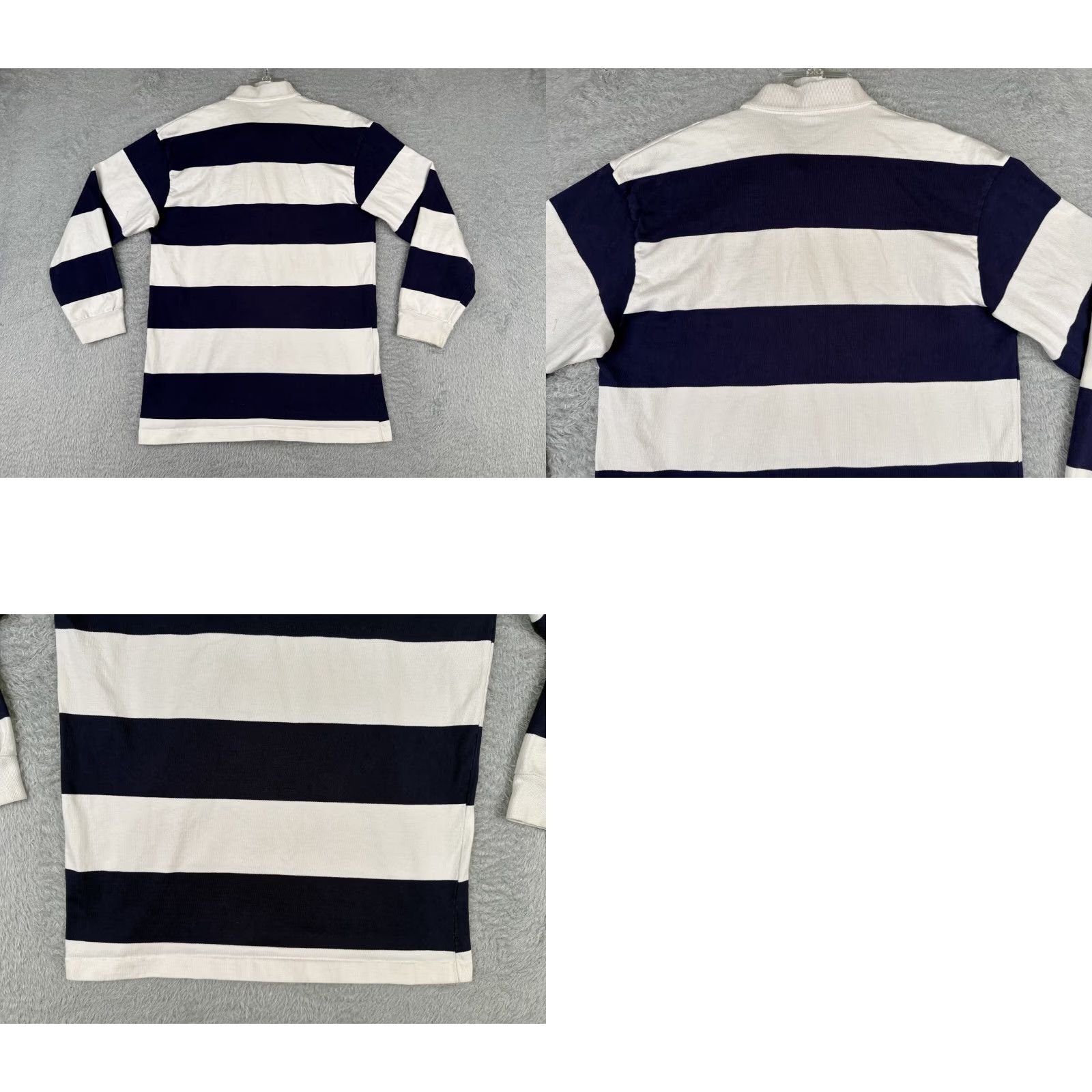 VINTAGE Outer Banks Polo Shirt Mens Large Blue White Rugby Captain Morgan 1993 Polo Mens Large Blue White Rugby 1993