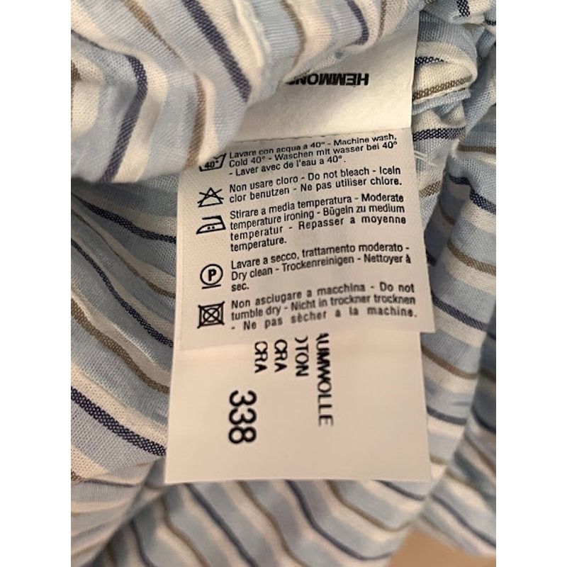 Valentino Vintage 80s New Valentino Jeans Shirt Stripe Seersucker Size US XL / EU 56 / 4 - 6 Thumbnail