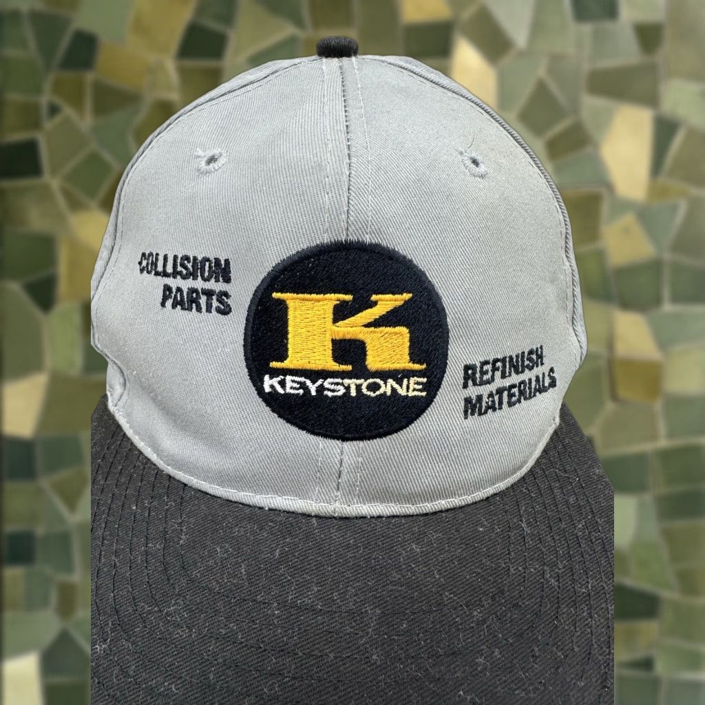 Vintage Otto Cap Snapback Baseball Hat Keystone Collision Parts Grey Logo Adjustable Hat Mens Casual Outdoor 1 Size Gray Size ONE SIZE - 1 Thumbnail