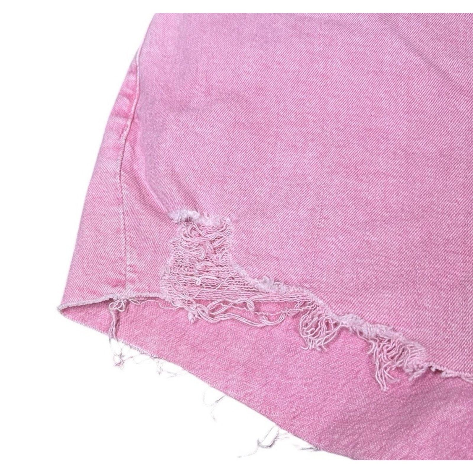 Lucky Brand Lucky Brand AC DC High Rise Mom Pink Denim Jean Shorts 2/26 Size 26" / US 2 / IT 38 - 5 Thumbnail