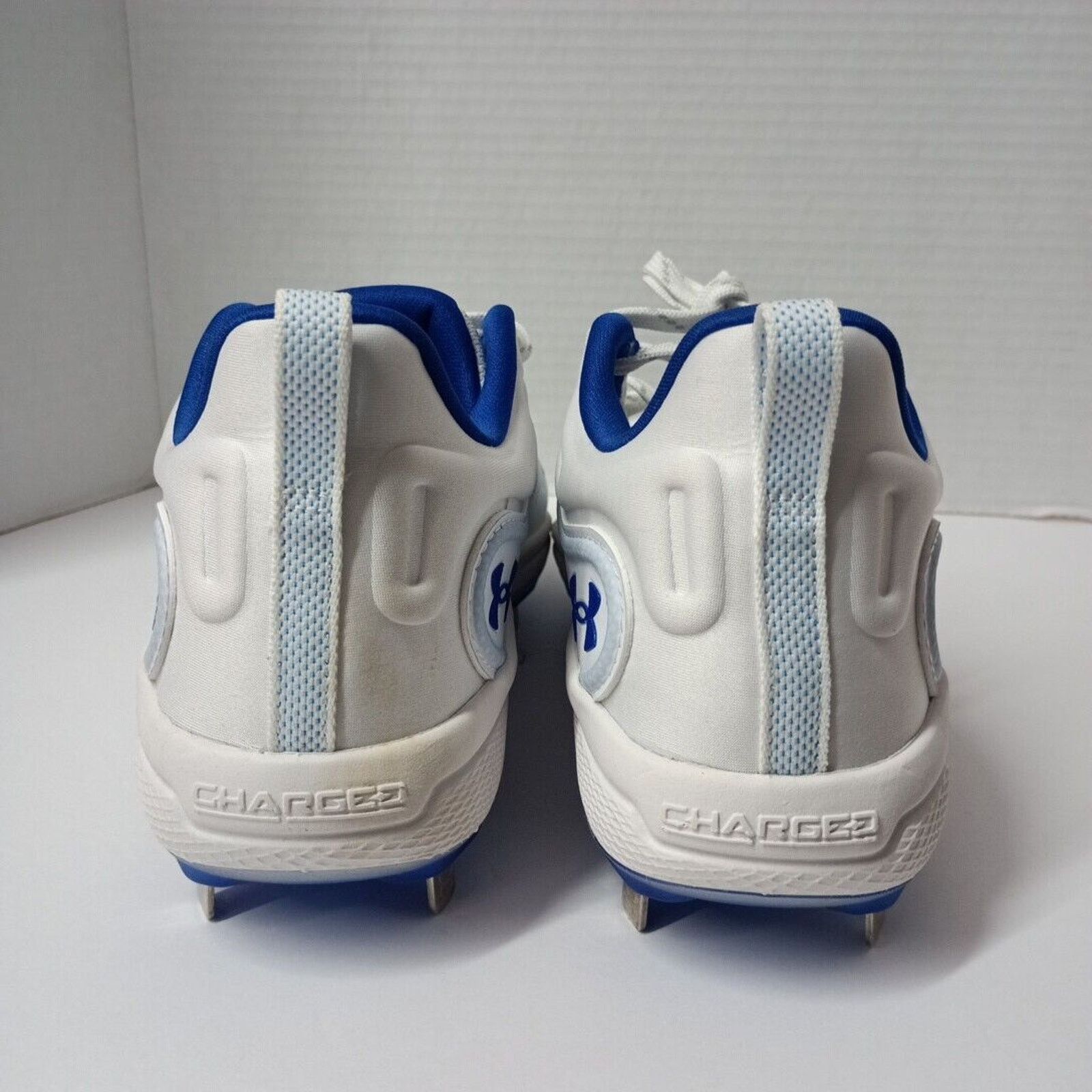 Under Armour Under Armour Metal Softball Cleats Women’s Size 8 White Blue Size US 8 / IT 38 - 4 Thumbnail