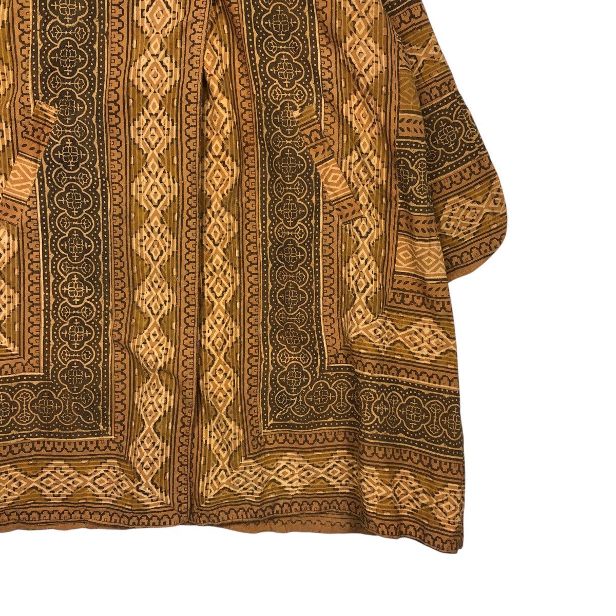 Japanese Brand × Vintage 📌Vintage Long Jacket Navajo Native Design Craft India Size US M / EU 48-50 / 2 - 7 Thumbnail