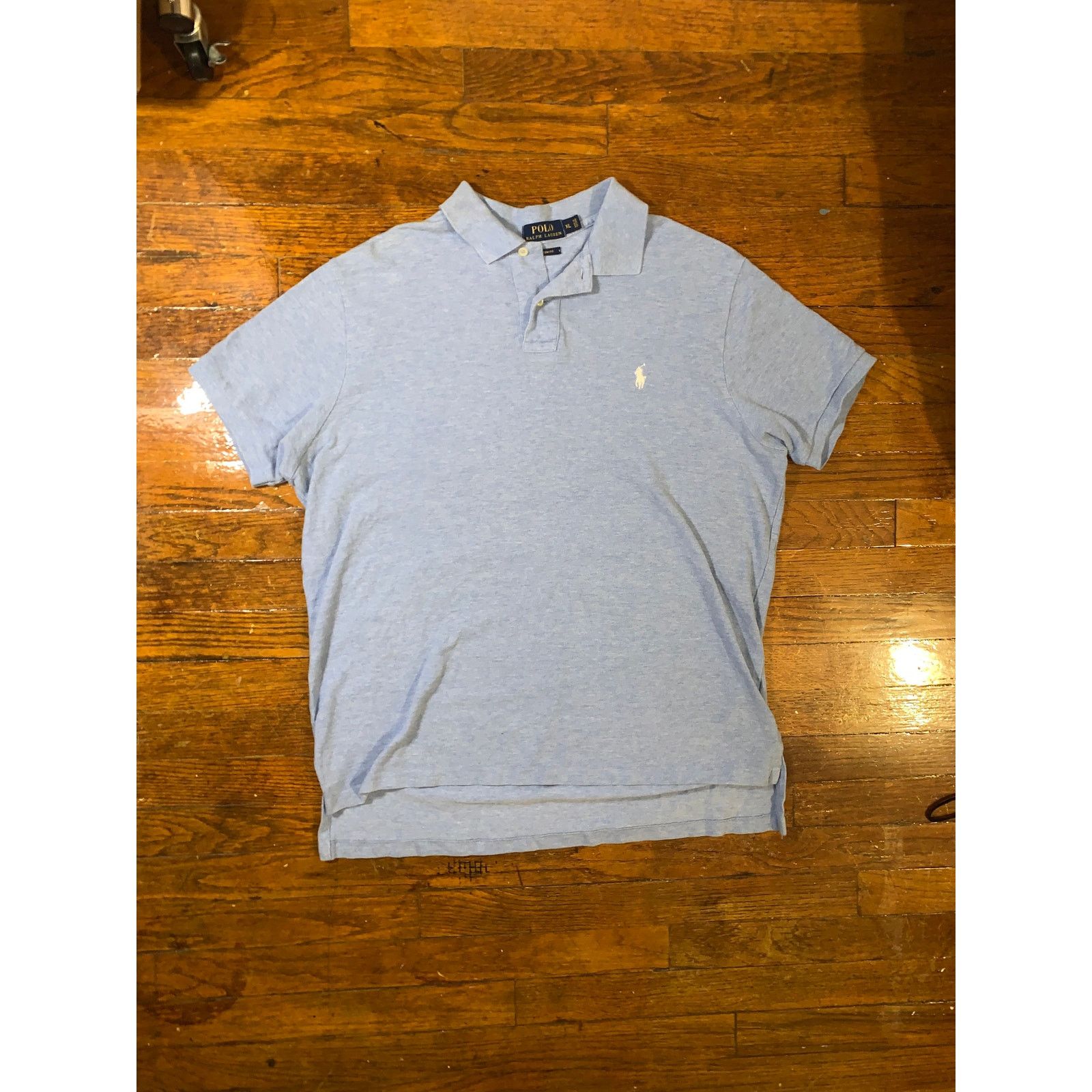 Polo Ralph Lauren Polo Ralph Lauren Light Blue Polo Shirt White Pony Mens XL Size US XL / EU 56 / 4 - 1 Thumbnail