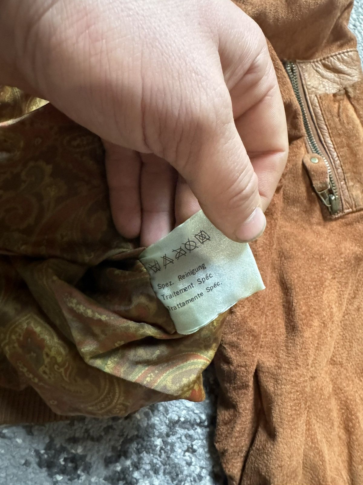 Japanese Brand × Vintage Vintage Y2K Suede Leather Avantgarde Aviator Bomber Jacket Size US L / EU 52-54 / 3 - 9 Thumbnail
