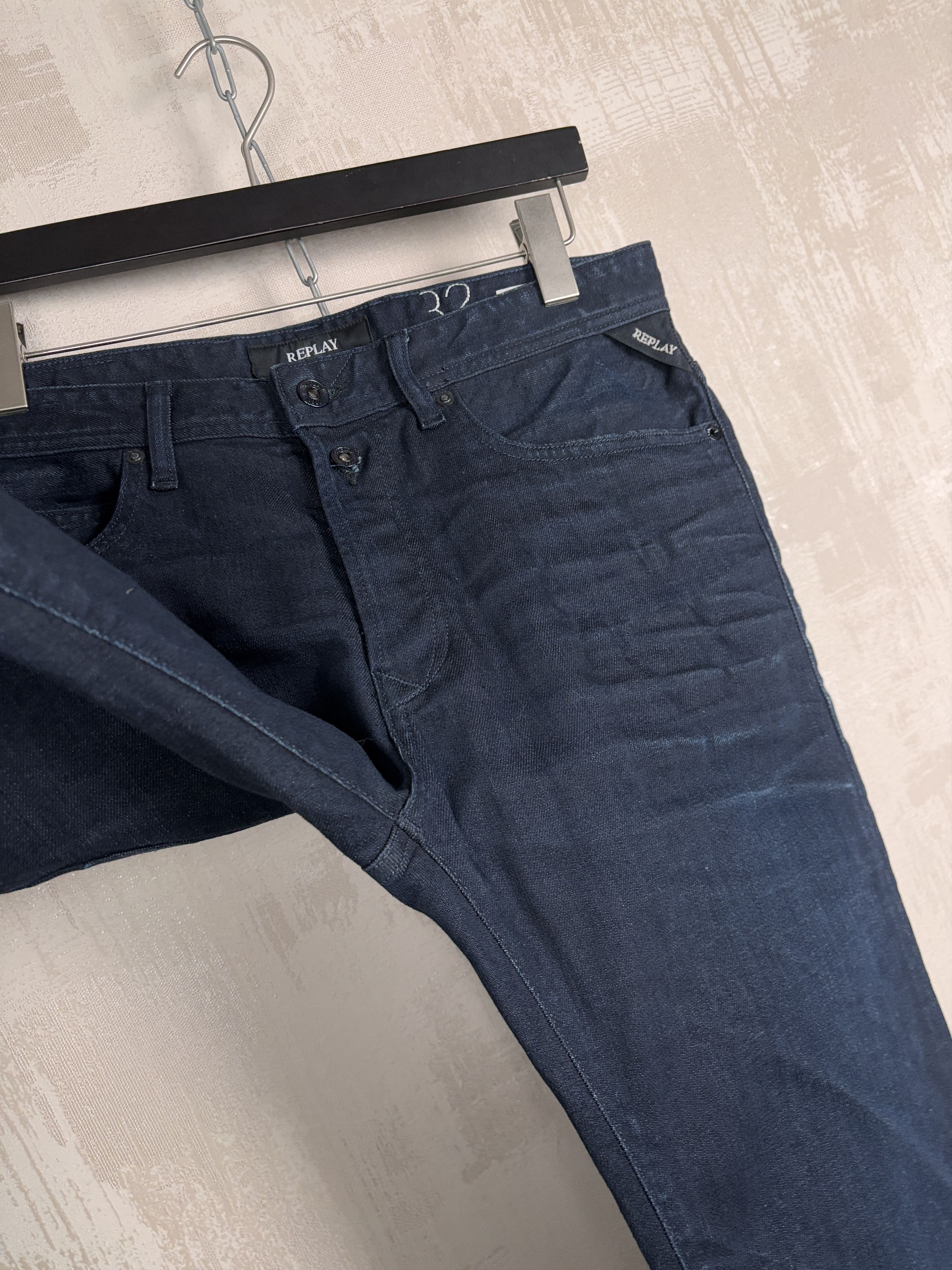 Replay Replay RBJ 901 Taper Jeans W 32 / L 34 Dark Blue RRP £ 125 Size US 32 / EU 48 - 16 Thumbnail