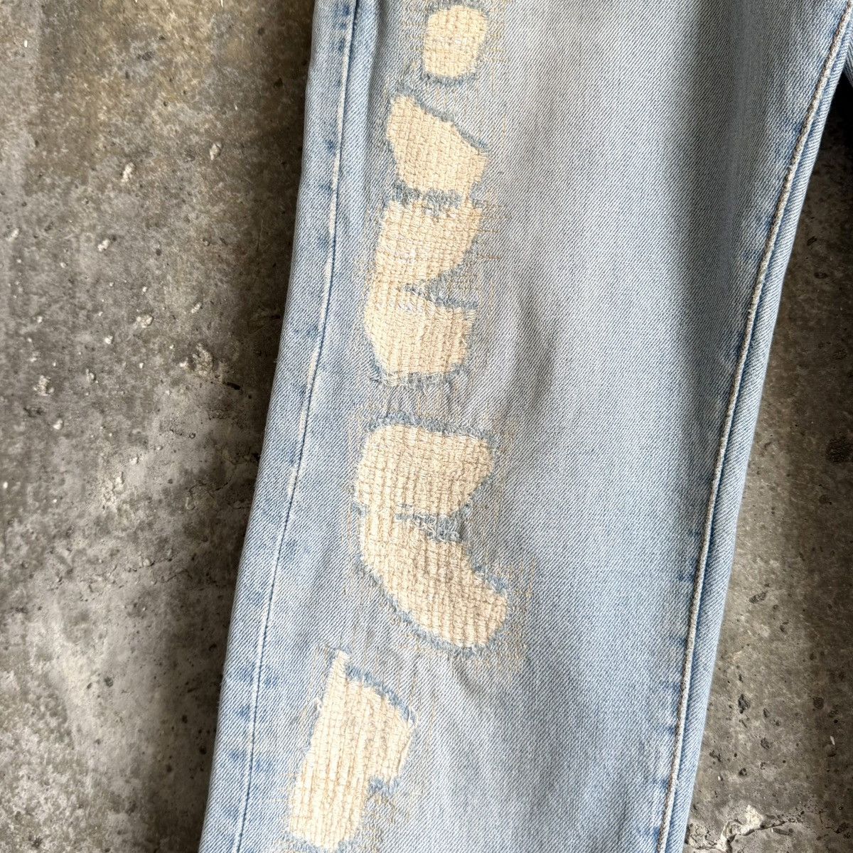 Dior Dior By Hedi Slimane RUNWAY SS06 CRASH Repair Denim Size US 30 / EU 46 - 9 Thumbnail