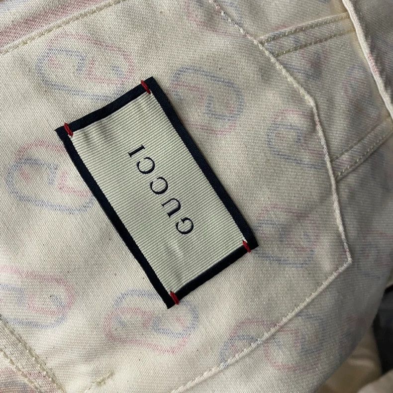 Gucci Twill full-print denim jacket 2502-Nextarrow