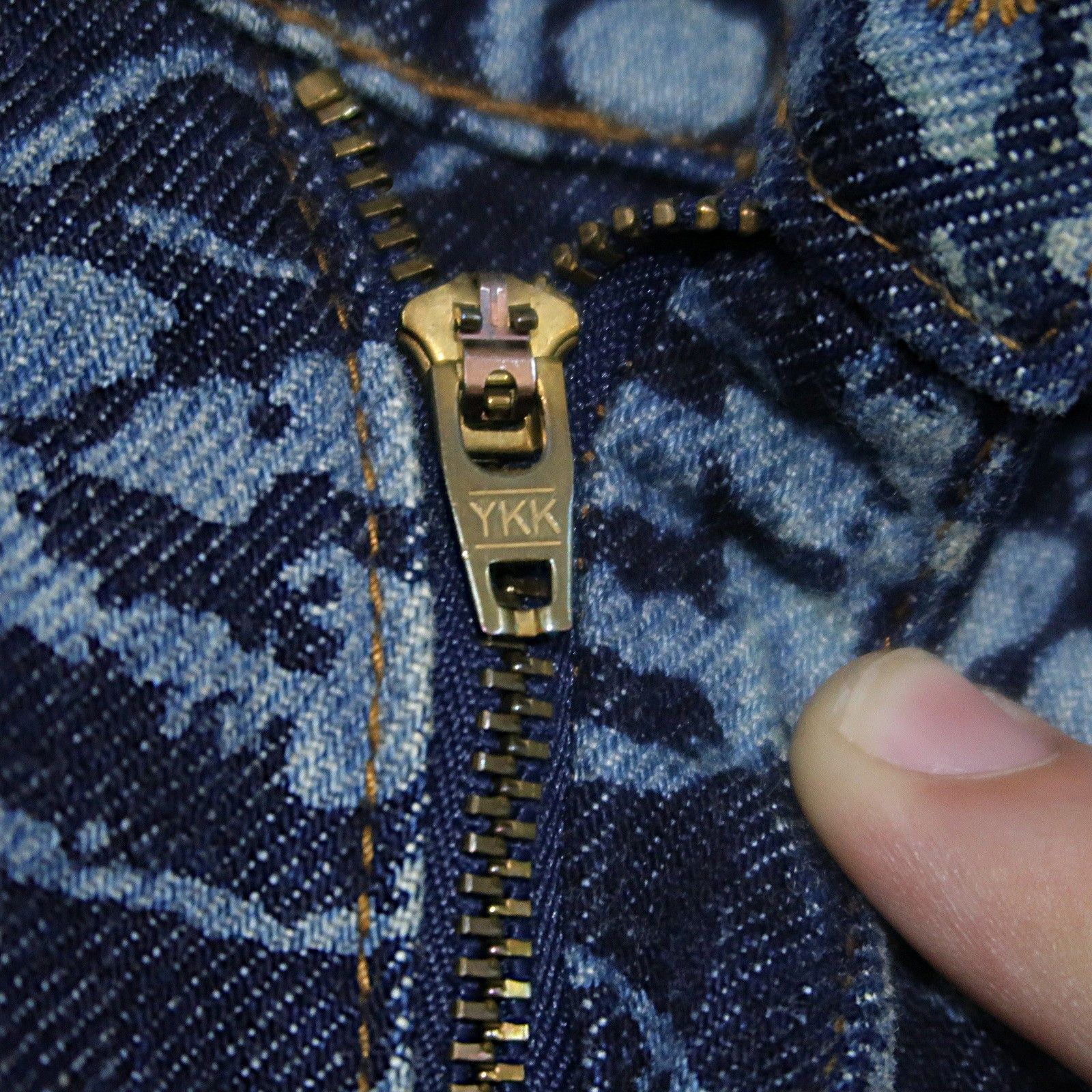 Hysteric Glamour 1999 Iconic Hysteric Glamour Psychedelic Skull Pile Denim Size US 28 / EU 44 - 7 Thumbnail