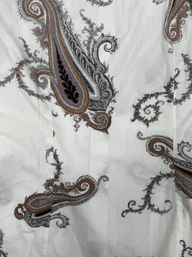 Prada 2000s Prada White Paisley Pattern Light Shirt Size US M / EU 48-50 / 2 - 10 Thumbnail