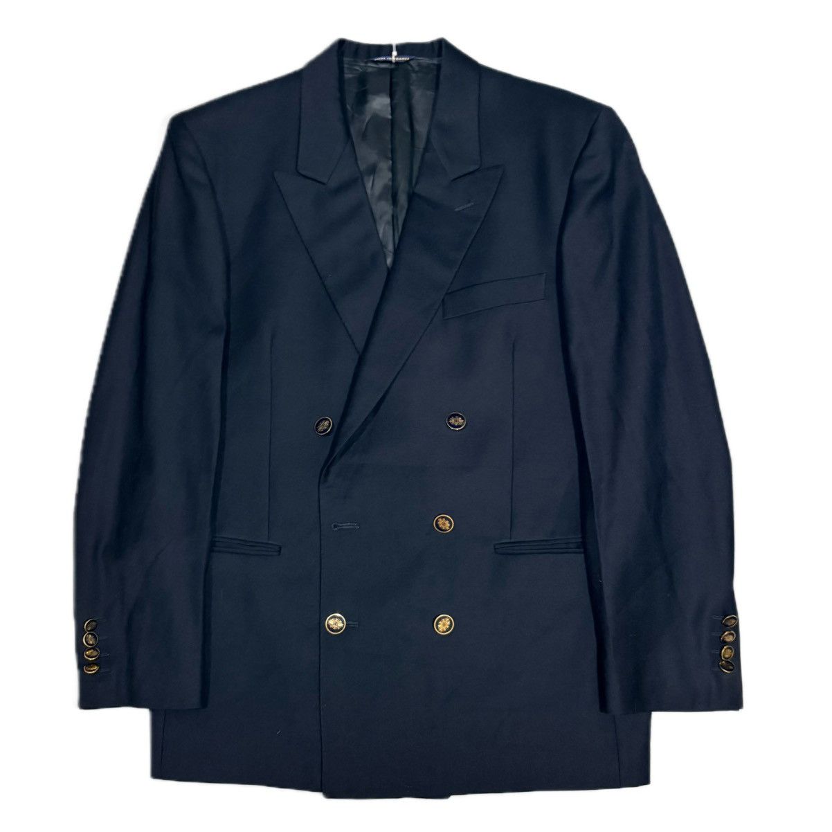 Balenciaga Vintage Balenciaga Double-Breasted Wool Suit Blazer Size 44R - 1 Thumbnail