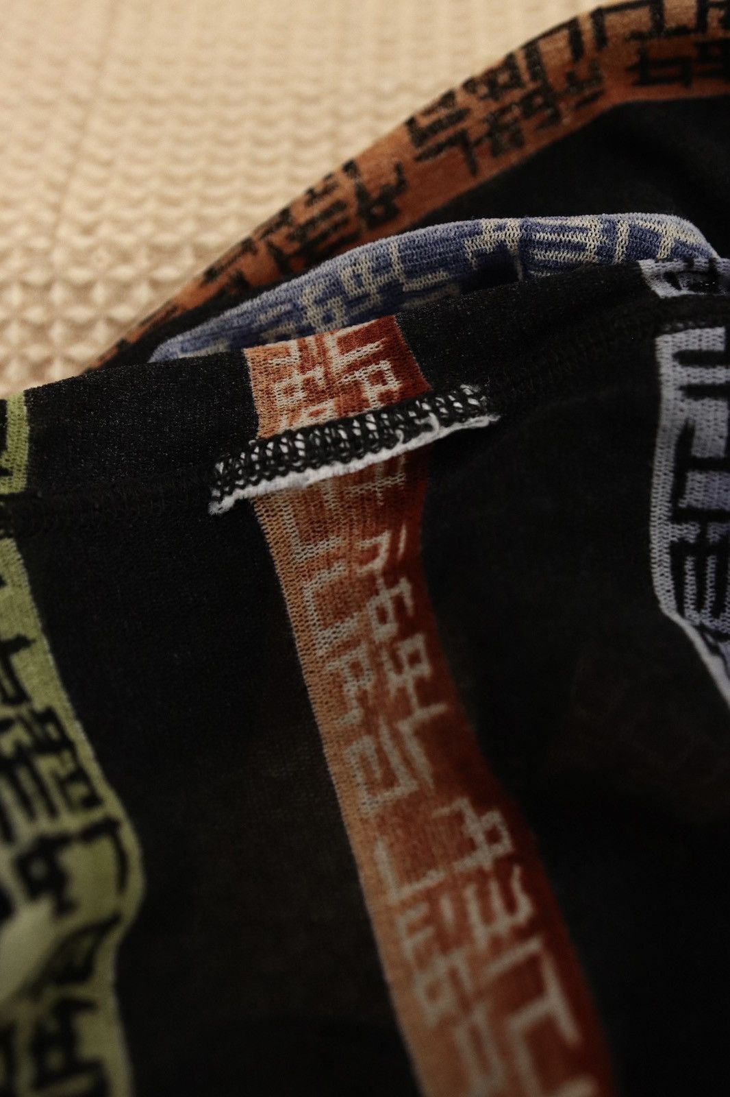 Jean Paul Gaultier × Vintage Jean Paul Gaultier Long Sleeve Mesh Top Pixel Print 90s Size M / US 6-8 / IT 42-44 - 11 Thumbnail