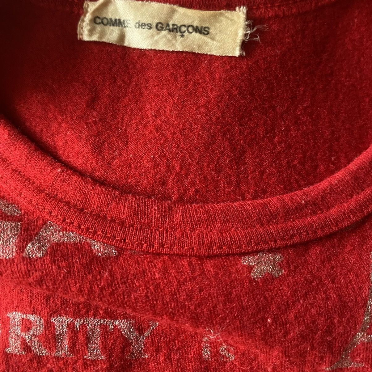 Comme des Garcons Fall 2003 Logo Print Wool T Shirt Size M / US 6-8 / IT 42-44 - 8 Thumbnail