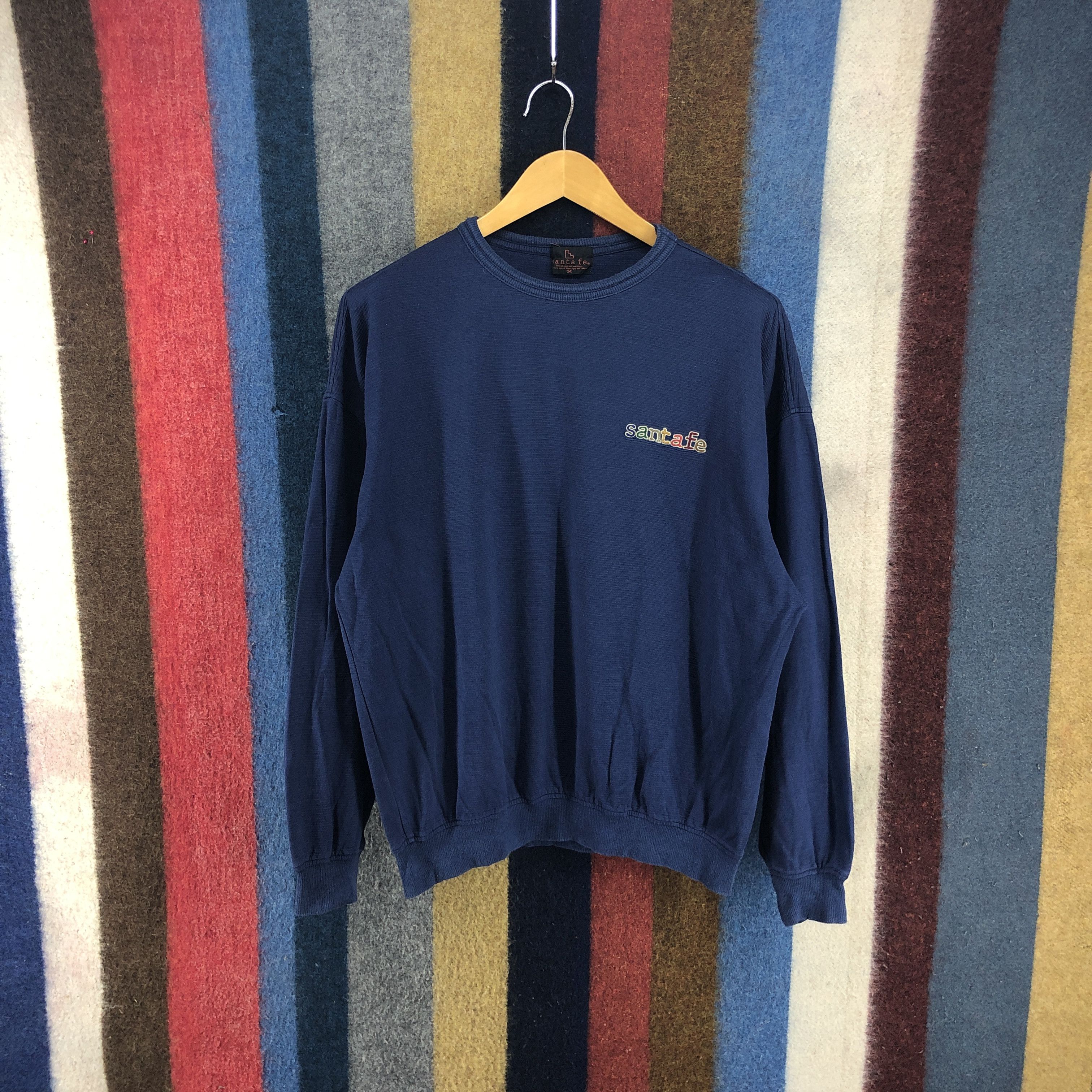 Japanese Brand SANTA FE Crew Neck Sweatshirt #0208/J Size US L / EU 52-54 / 3 - 3 Thumbnail