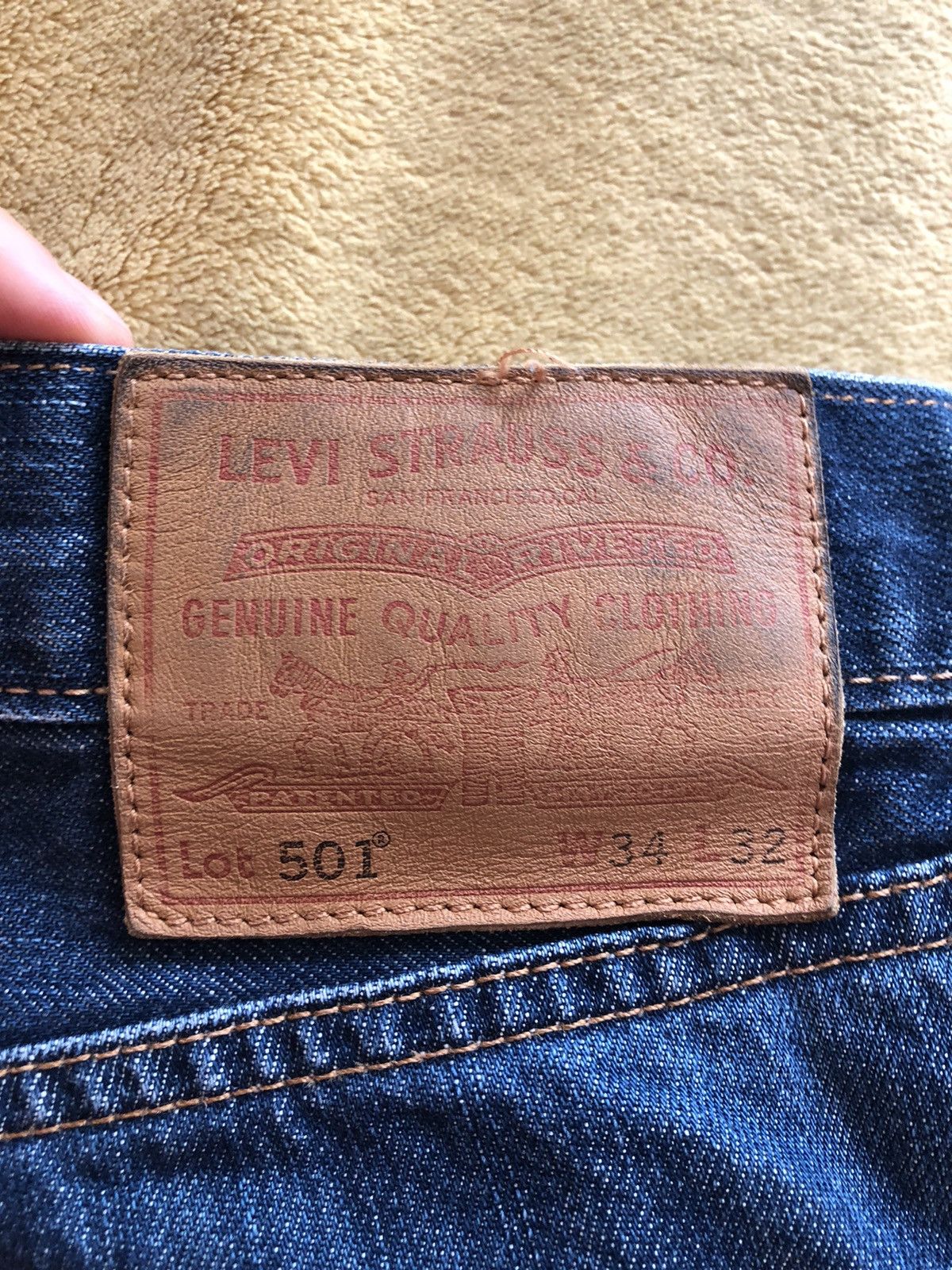Levi's LEVI’S STRAUSS 501 CLASSIC VINTAGE DENIM JEANS PANTS Size US 34 / EU 50 - 3 Thumbnail