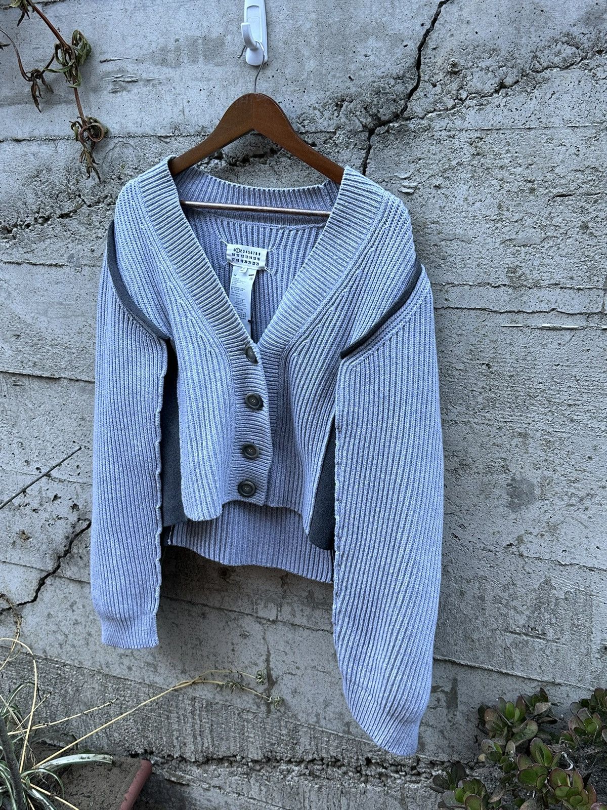 Maison Margiela RARE GRAIL Maison Margiela double panel stitched cardigan Size US M / EU 48-50 / 2 - 6 Thumbnail