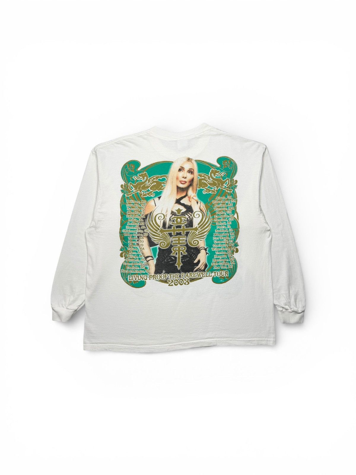 Band Tees Vintage 2003 Cher Living Proof Farewell Tour Tee Size US XL / EU 56 / 4 - 6 Thumbnail