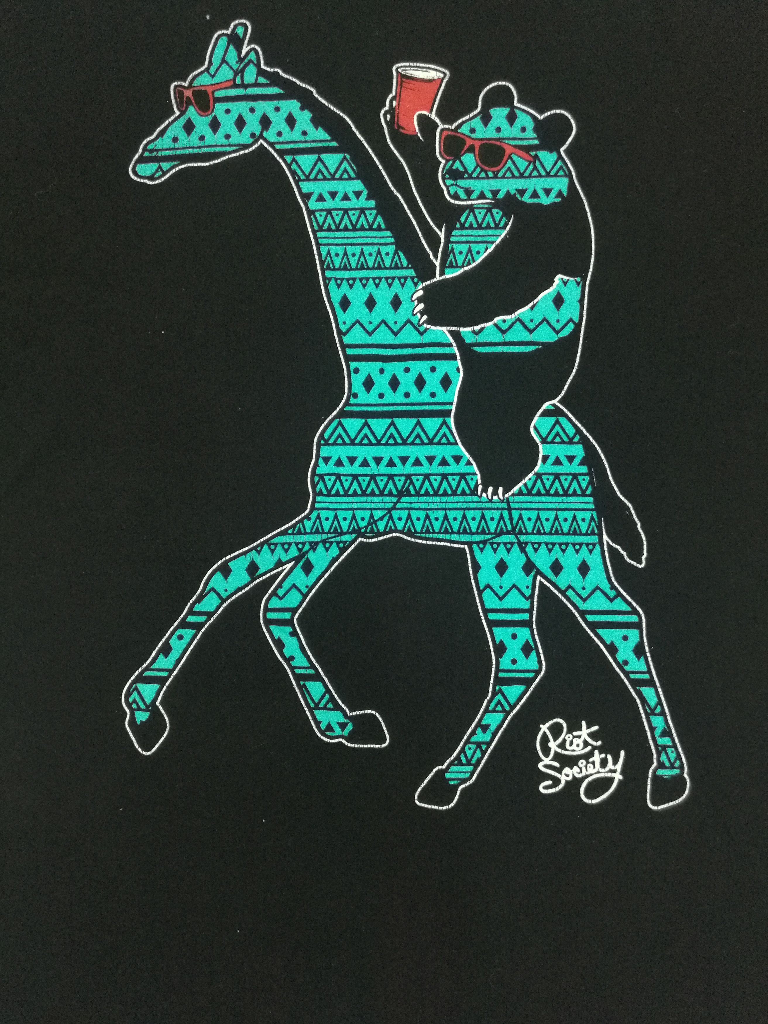Riot Society Vintage Riot Society Party Bear T Shirt Size US L / EU 52-54 / 3 - 3 Thumbnail