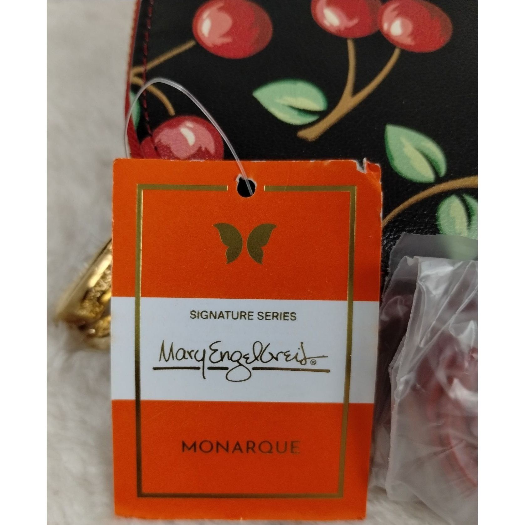 Other Monarque Mary Englebright Cherries Crossbody Clutch Sling Zi Size ONE SIZE - 3 Thumbnail