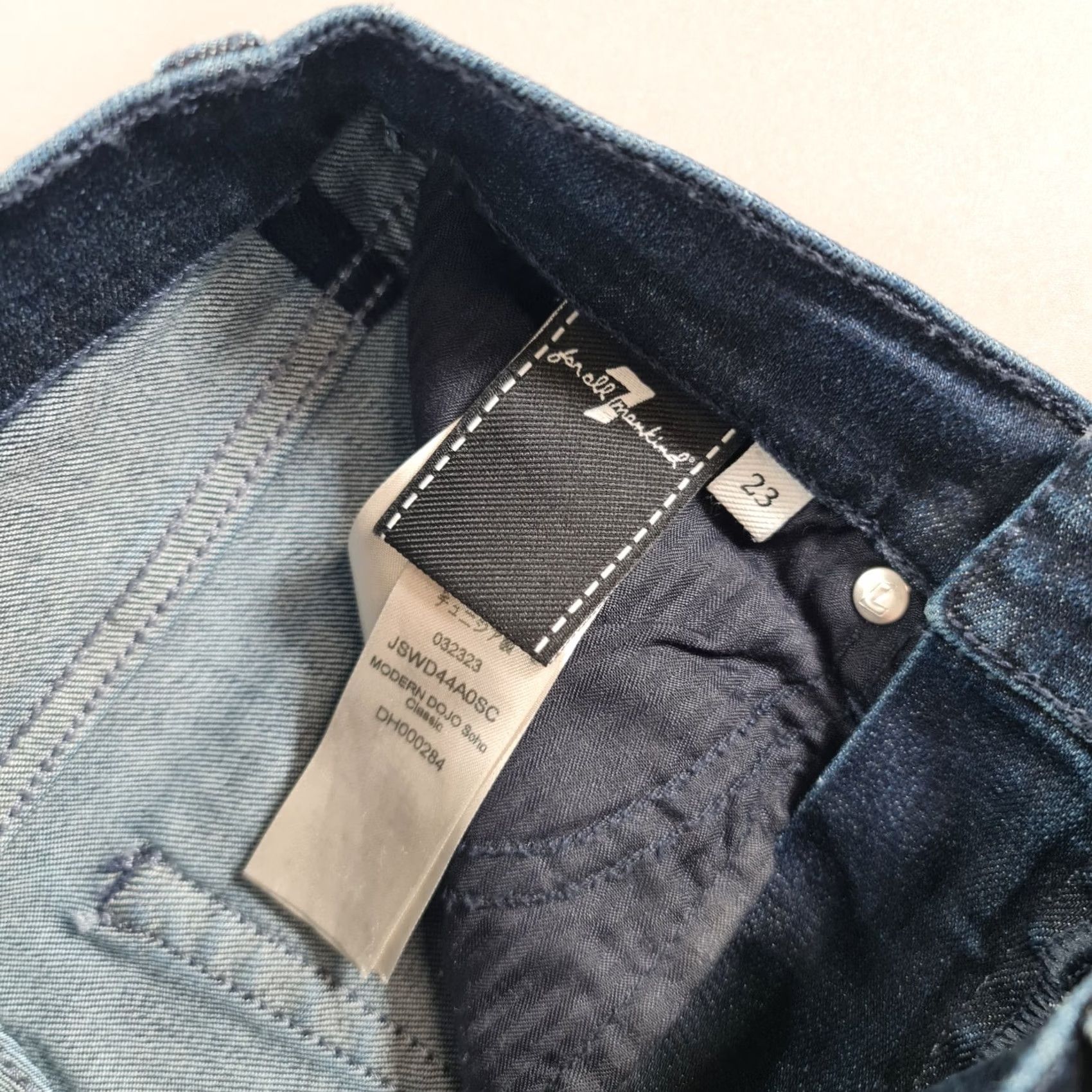 7 For All Mankind VINTAGE 7 For All Mankind Womens Jeans Dojo Flare Bootcut Denim Blue W23 L34 Slim Stretch Pockets 5-Pocket Womens Jeans Size 40" / US 18 - 4 Thumbnail