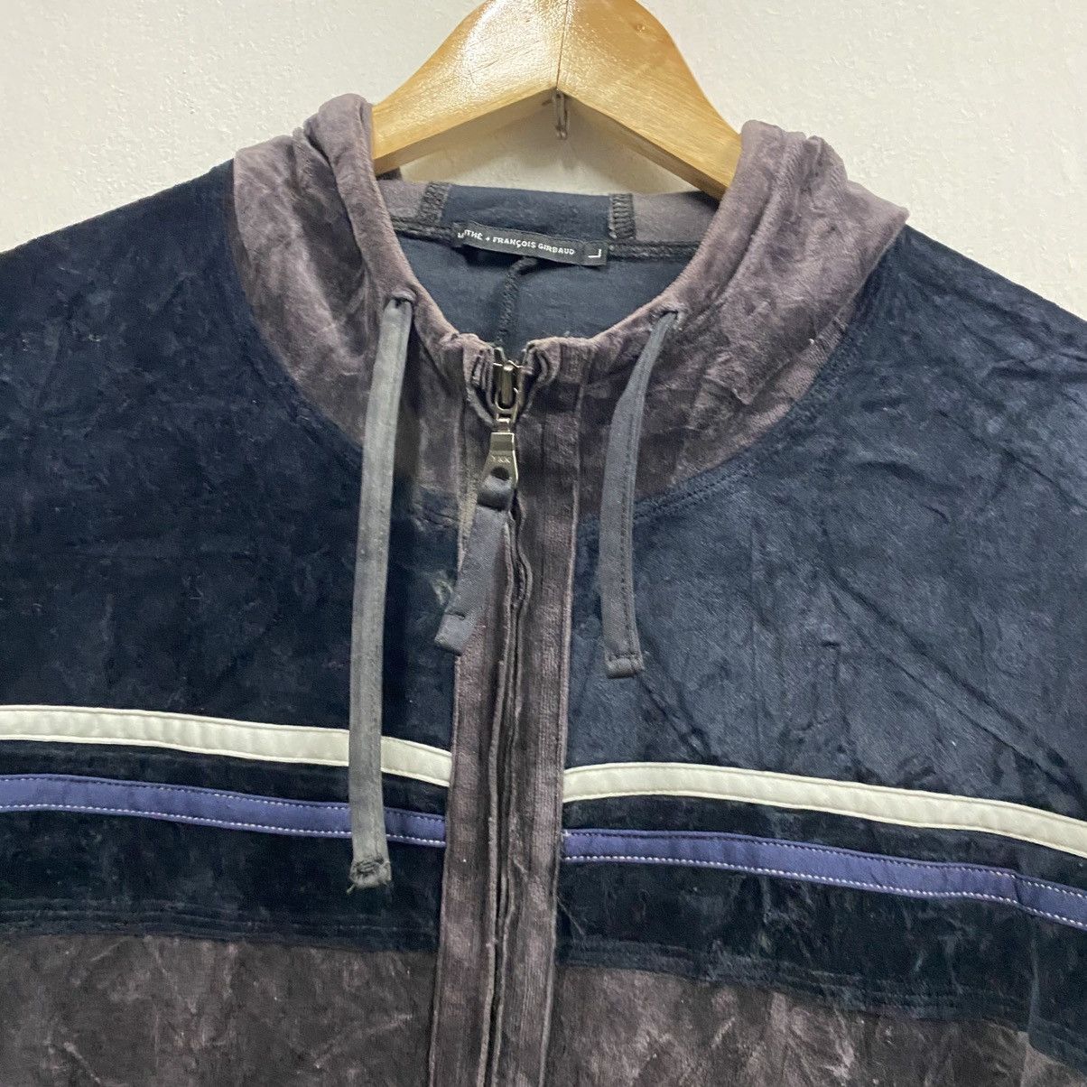 Marithe + Francois Girbaud Marithé + François Girbaud Velour Track Jacket Zipper Hoodie Size US M / EU 48-50 / 2 - 10 Thumbnail