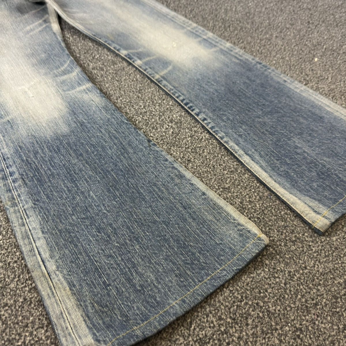 If Six Was Nine 🔥🇯🇵 Vintage 90s Flared Edwin Damage 13oz 503 Denim Jeans Size US 30 / EU 46 - 7 Thumbnail
