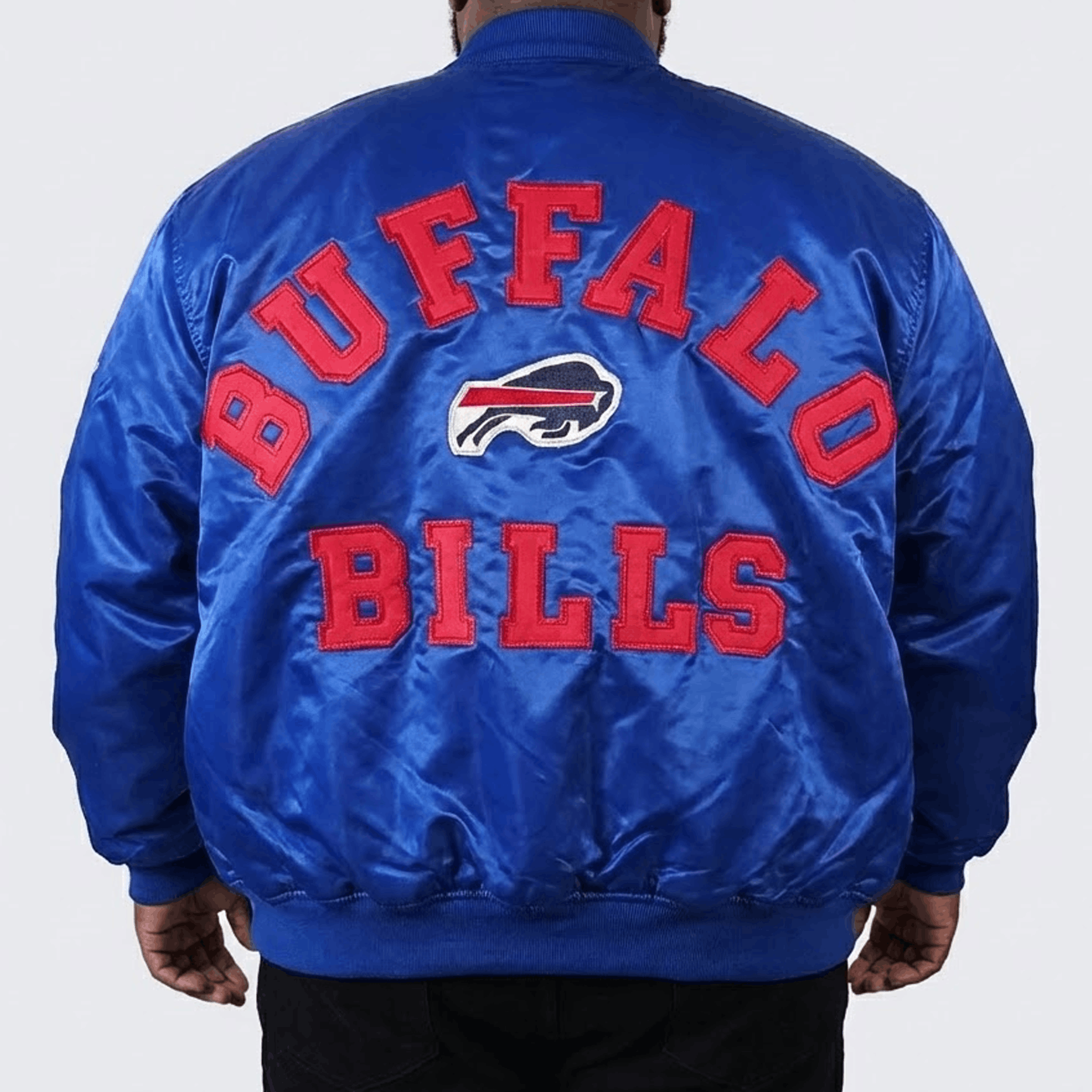 The Game Buffalo Bills Vintage 80s Starter Style Satin Bomber Jacket Size US XXL / EU 58 / 5 - 4 Thumbnail