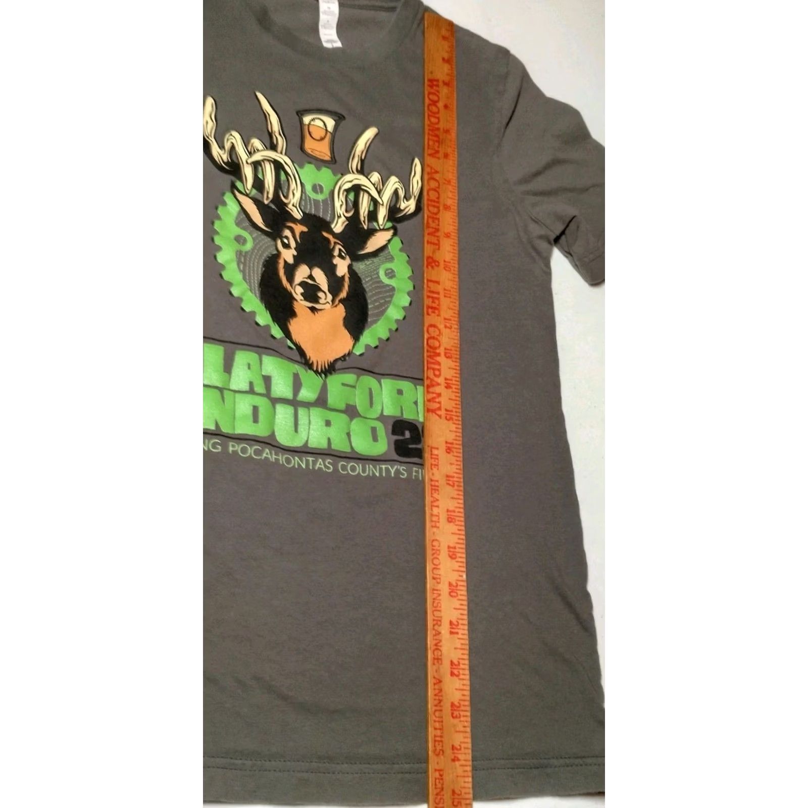 Vintage MTB Race Shirt Gray Small Men Slatyfork Enduro 23 Mountain Bike West Virginia Racing Bike Size US S / EU 44-46 / 1 - 6 Thumbnail