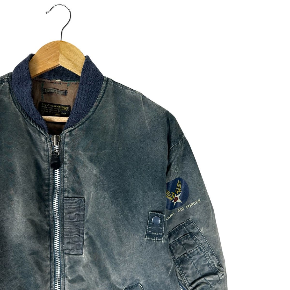 Vintage HST MA1 AIR FORCE BOMBER JACKET Size US XL / EU 56 / 4 - 4 Thumbnail