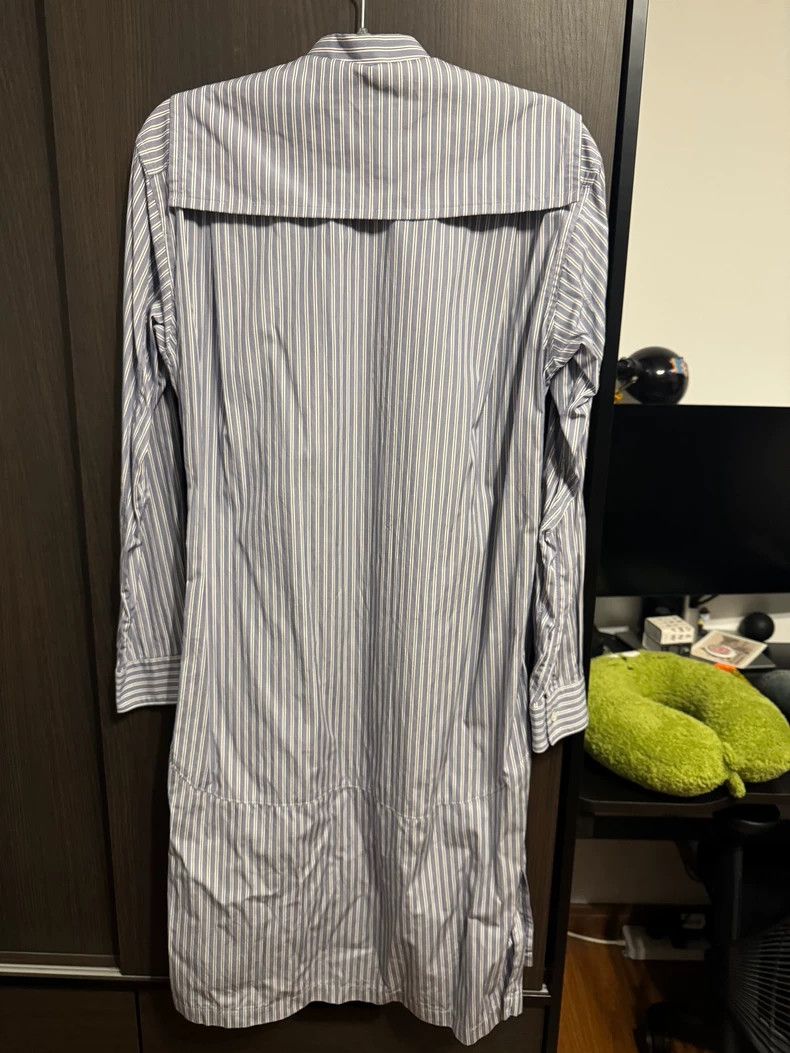 Comme des Garcons Comme Des Garcons Blue and white striped navy collar shirt Size M / US 6-8 / IT 42-44 - 7 Thumbnail