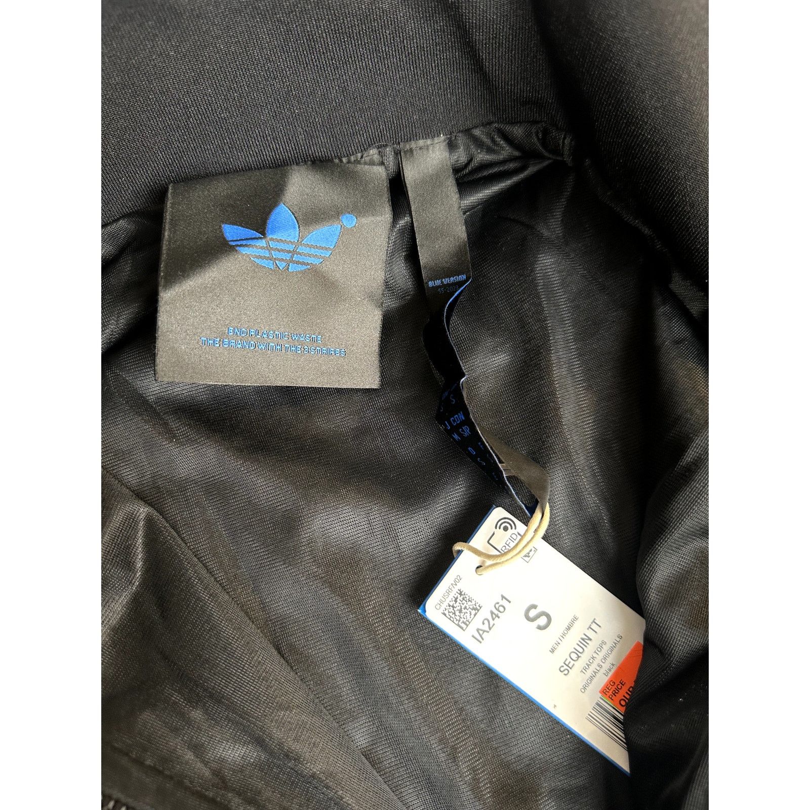Adidas RARE! adidas Sequin Track Jacket 'Black' IA2461 - Size S Size S / US 4 / IT 40 - 7 Thumbnail