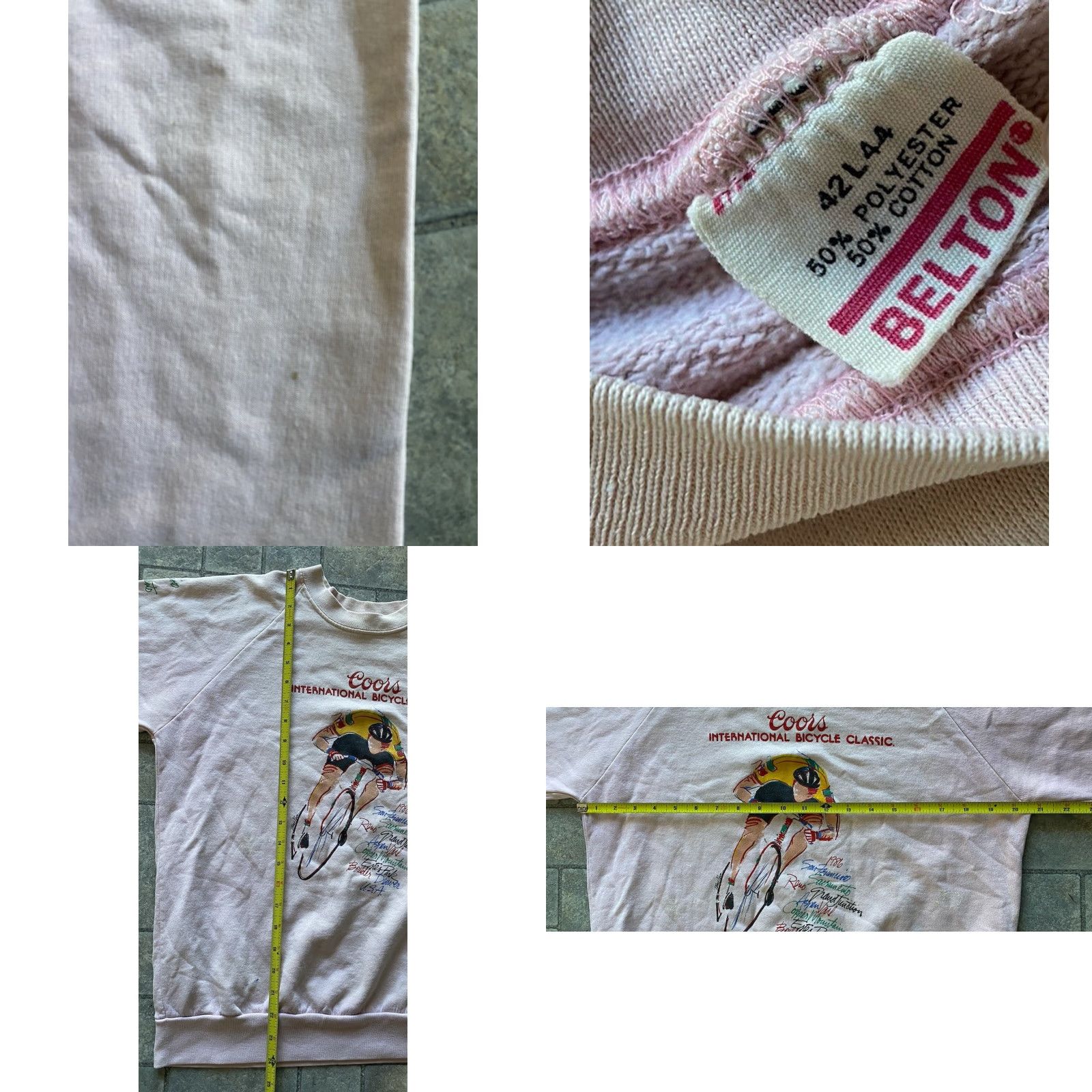 Vintage VINTAGE Belton Sweatshirt L Women 42/44 Long Sleeve Pullover See Photos 1986 Coors International Bicycle Classic Belton Sports Classic Bike Size L / US 10 / IT 46 - 9 Thumbnail