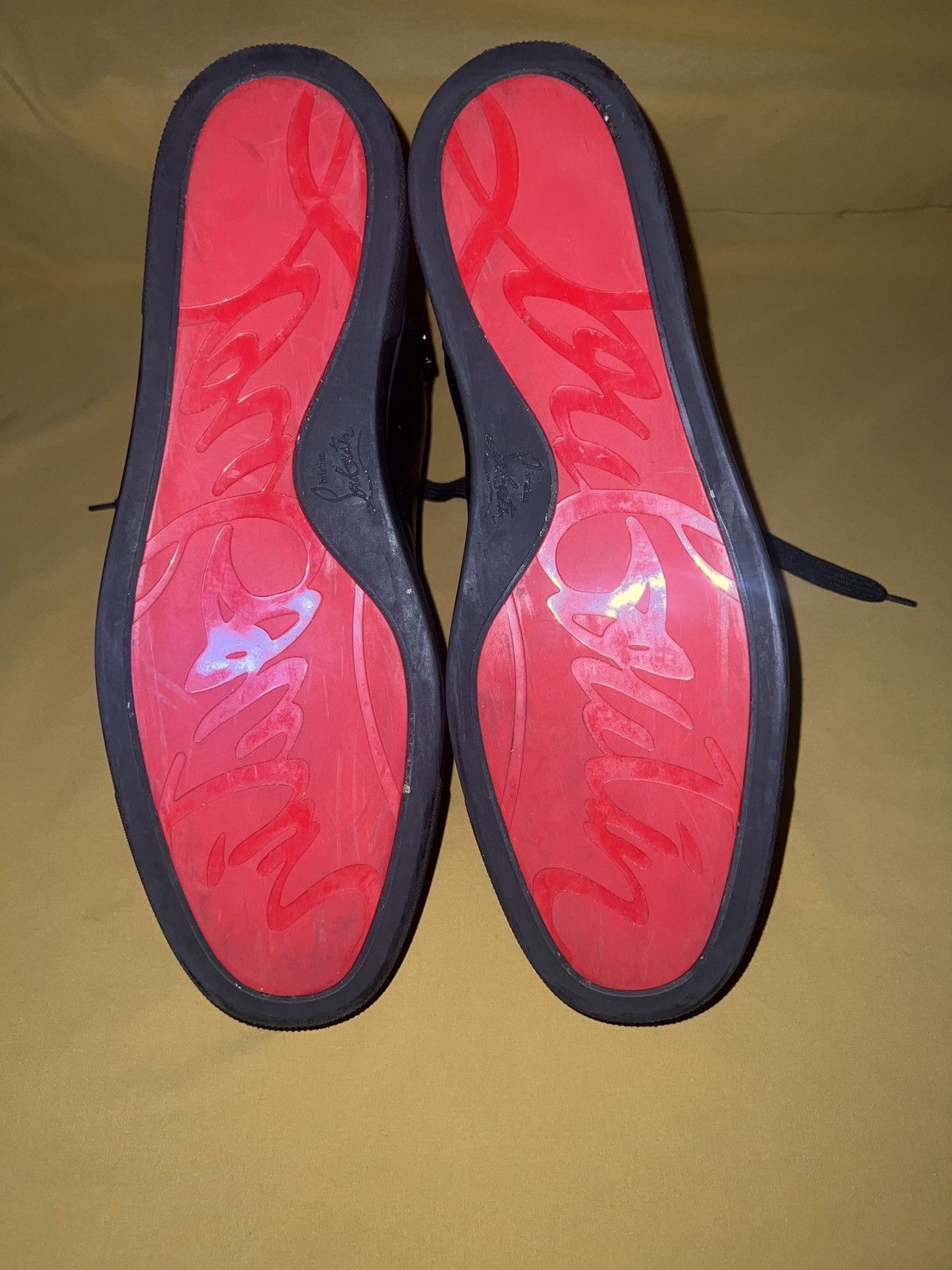 Christian Louboutin Lou Spikes flat calf Size US 13 / EU 46 - 4 Thumbnail