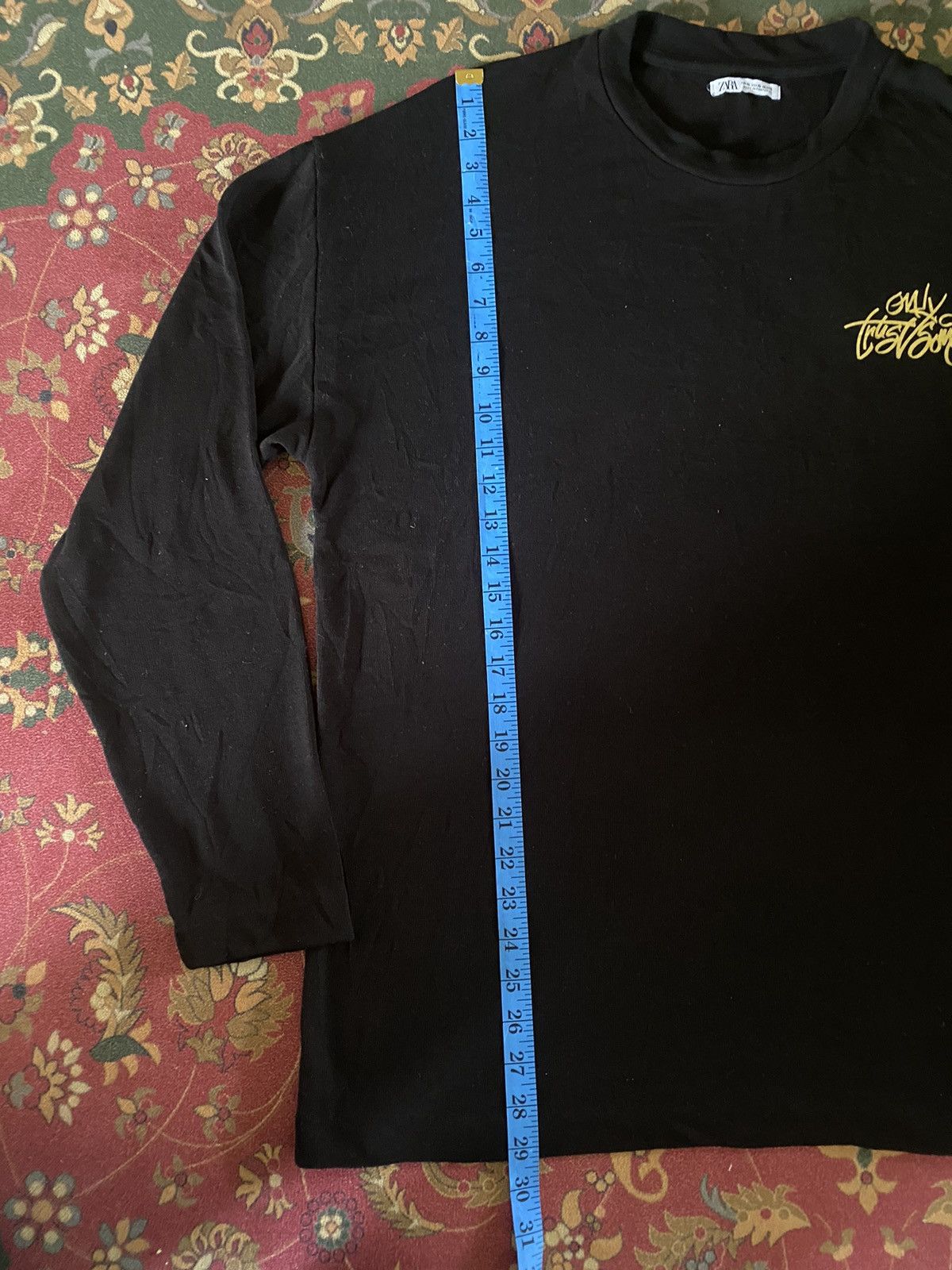 Vintage Vintage Zara Only Trust Song Long Sleeve T shirt Size US XL / EU 56 / 4 - 8 Thumbnail