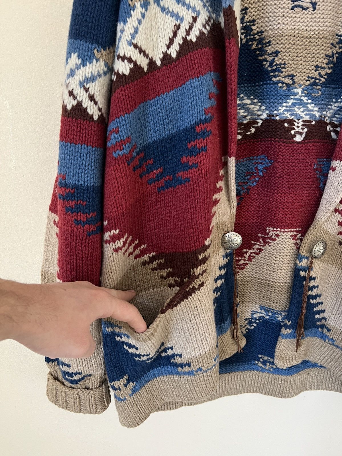 Polo Ralph Lauren Rare❗️Vintage Ralph Lauren Country Hand Knit Sweater Cardigan Size US L / EU 52-54 / 3 - 9 Thumbnail