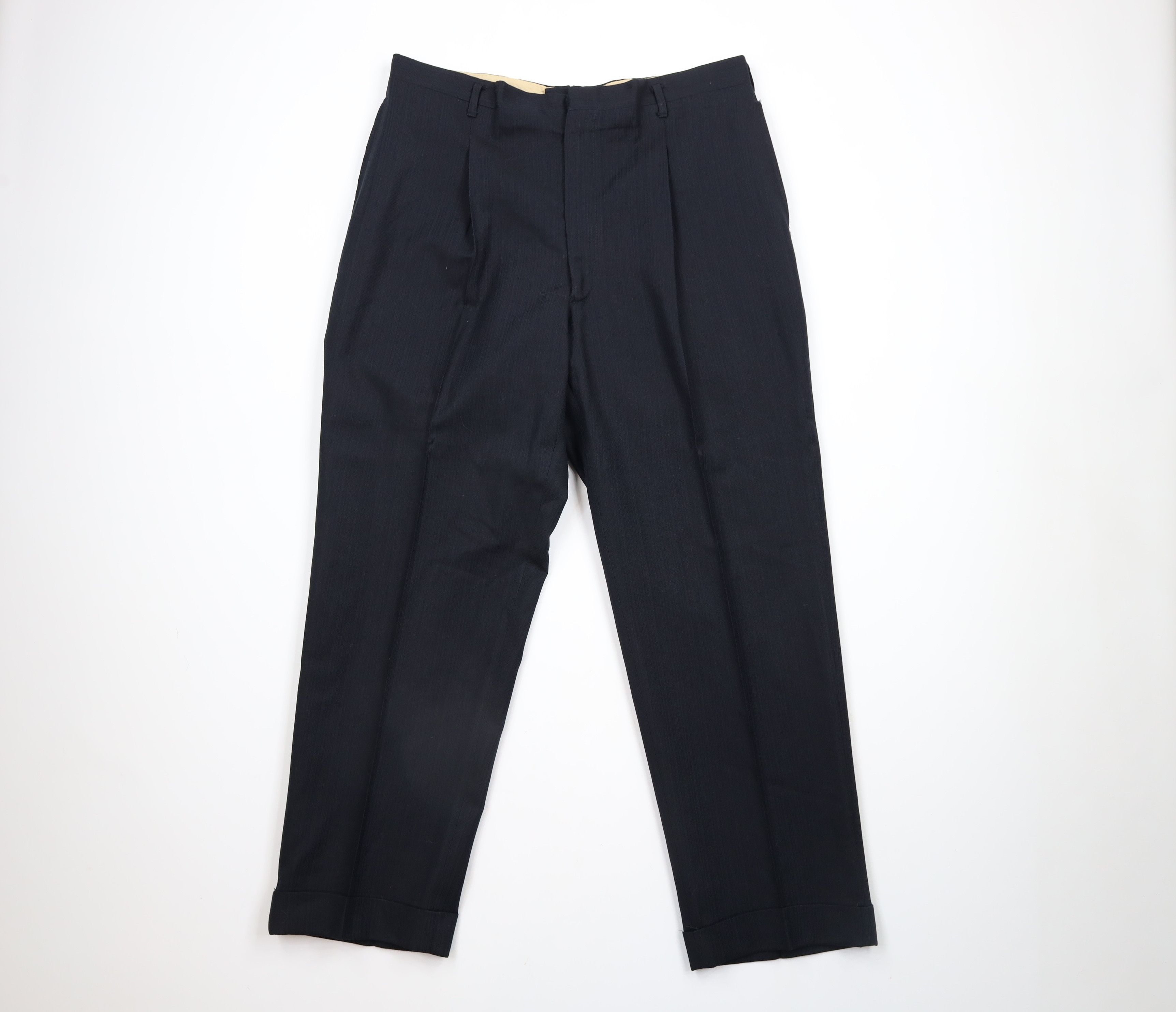 Vintage Vintage 50s 60s Rockabilly Dapper High Waist Pants USA Size US 36 / EU 52 - 1 Thumbnail
