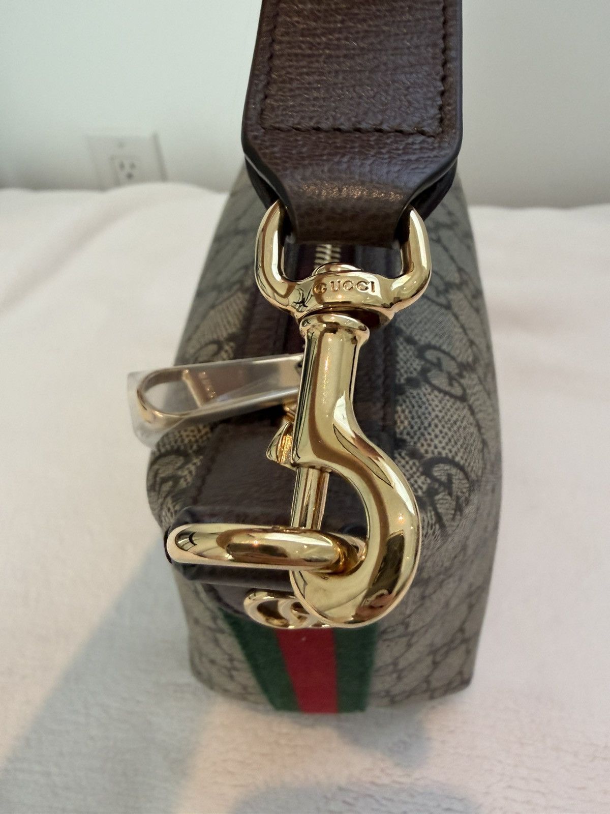 Gucci Gucci Ophidia GG Monogram Shoulder Bag Brown Leather Size ONE SIZE - 6 Thumbnail