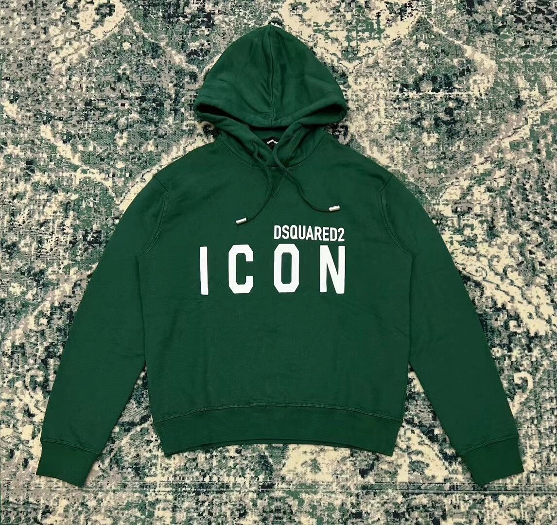 Dsquared2 Dsquared2 Green Hooded Sweatshirt ICON Edition Size US M / EU 48-50 / 2 - 1 Thumbnail
