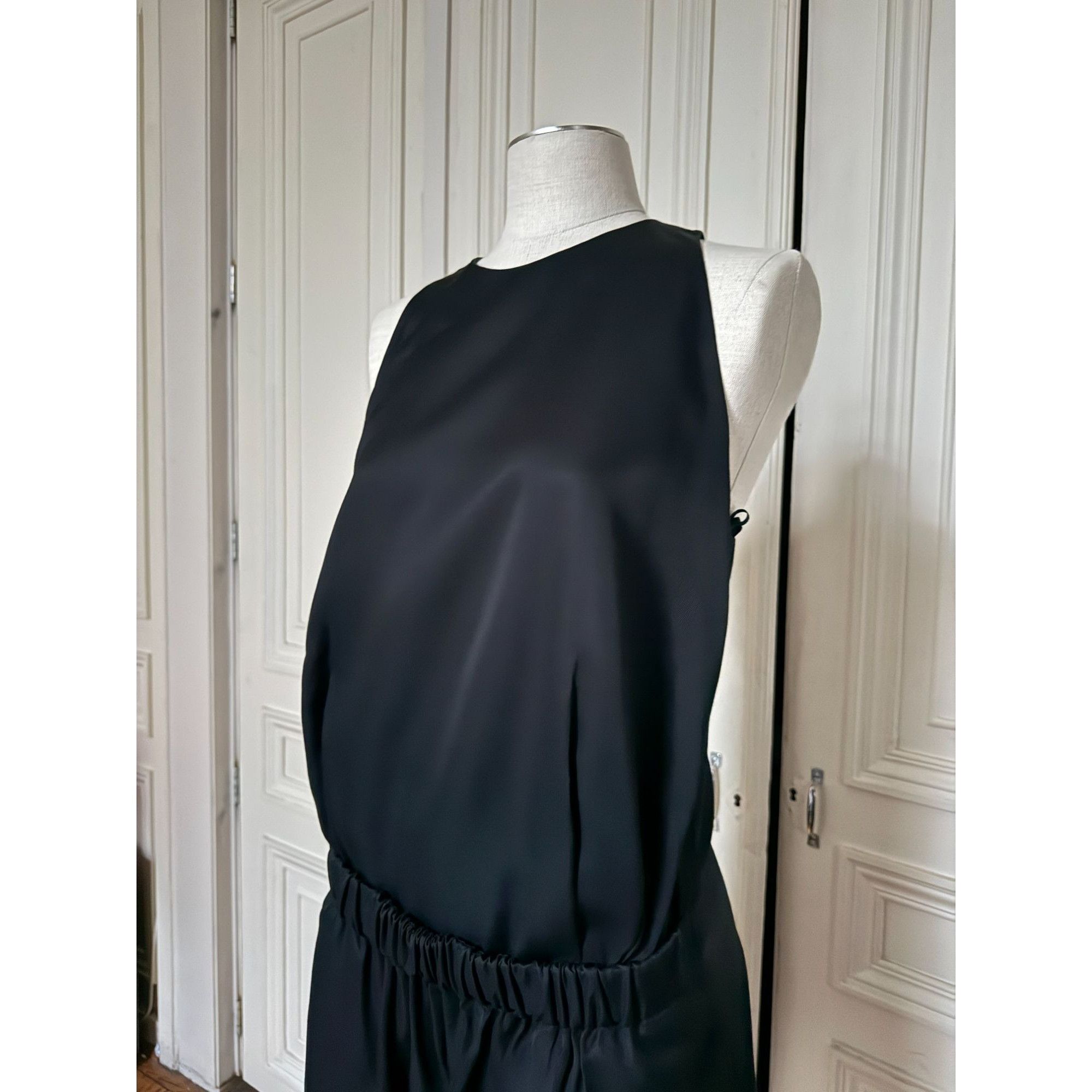 Celine Phoebe Philo Black Wide-Leg Jumpsuit Size M / US 6-8 / IT 42-44 - 3 Thumbnail