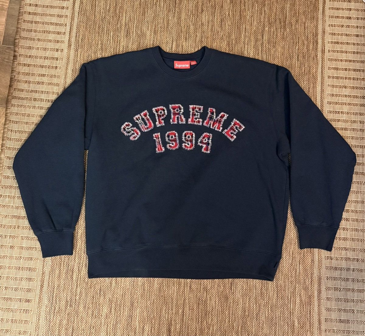 Supreme SUPREME PLAID ARC CREWNECK Size US XL / EU 56 / 4 - 2 Thumbnail