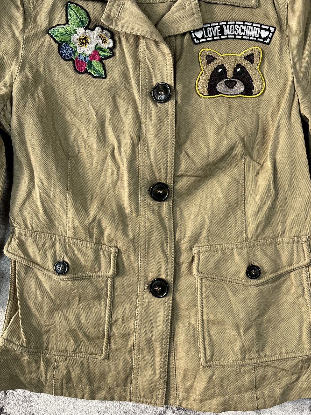 Love Moschino Love Moschino Patch Utility Safari Jacket Women S-M Size XS / US 0-2 / IT 36-38 - 8 Thumbnail
